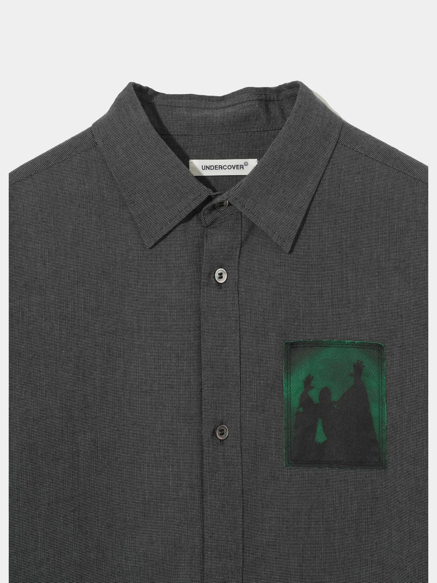 Рубашка UNDERCOVER Cotton Oxford Graphic Patch Charcoal