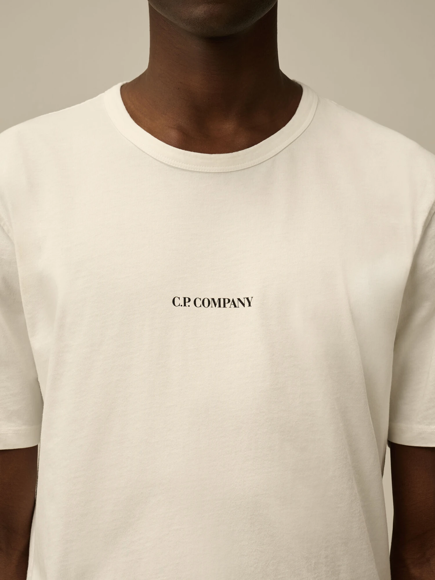 Футболка C.P. Company 24/1 Jersey Logo Gauze White