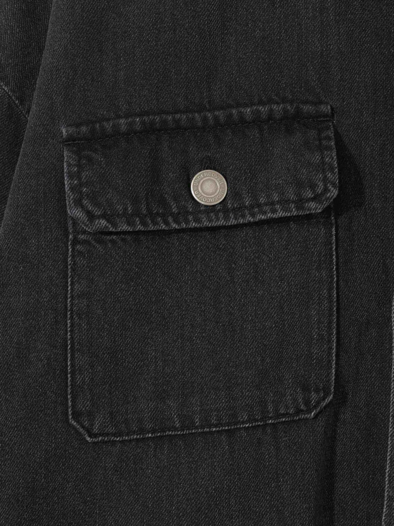 Рубашка UNDERCOVER Cotton Denim Patch Pockets Charcoal