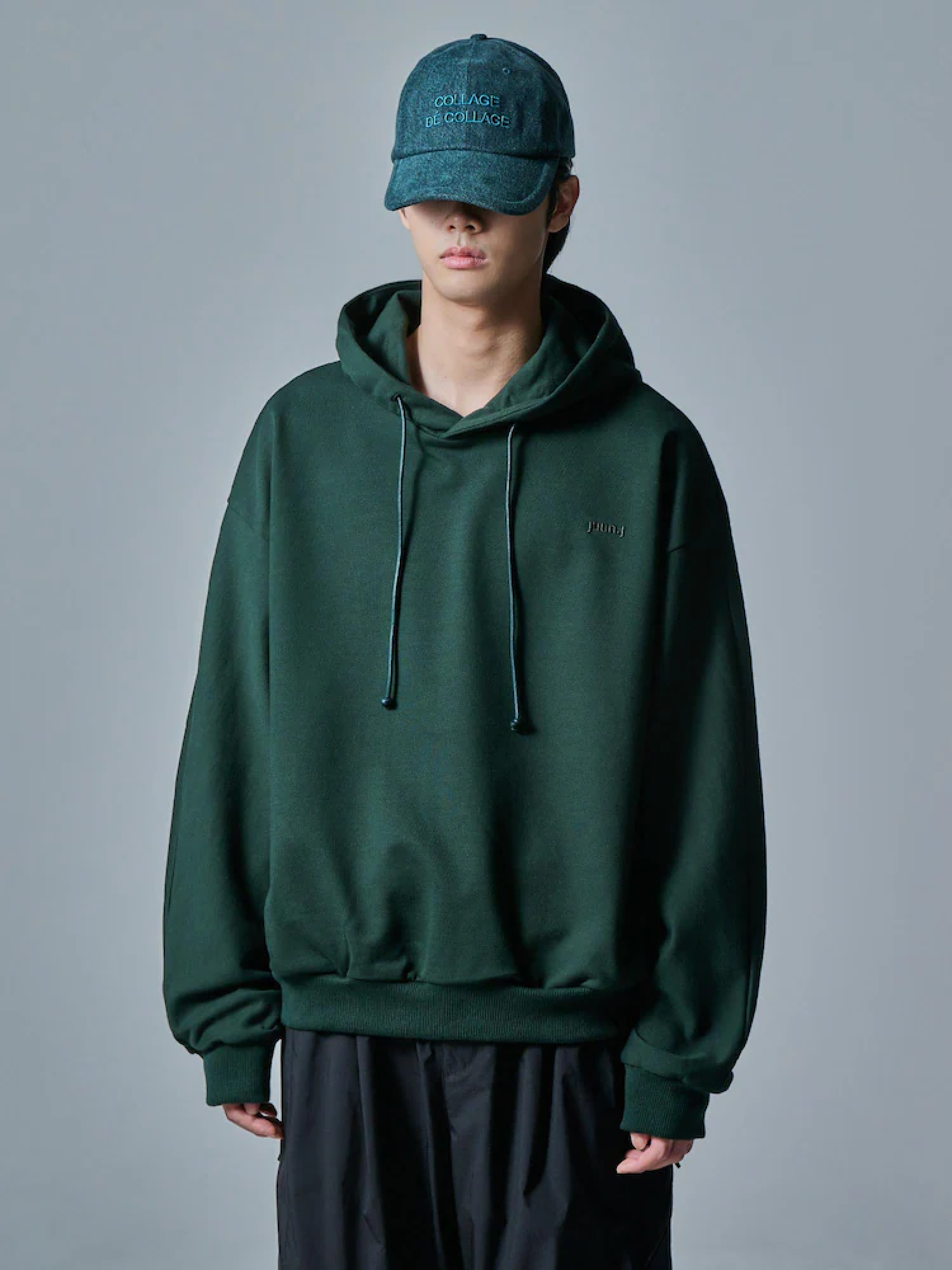 Худи JUUN.J Essential Jersey Hoodie Green