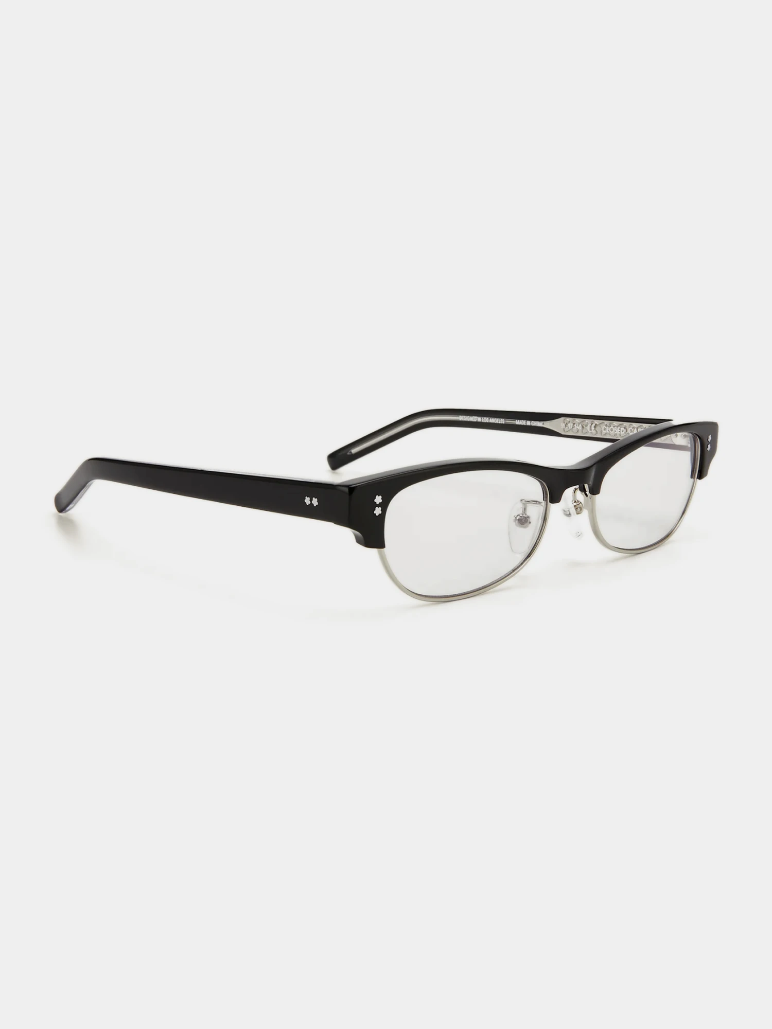 Очки Bonnie Clyde Closed Caption Black & Clear Lens