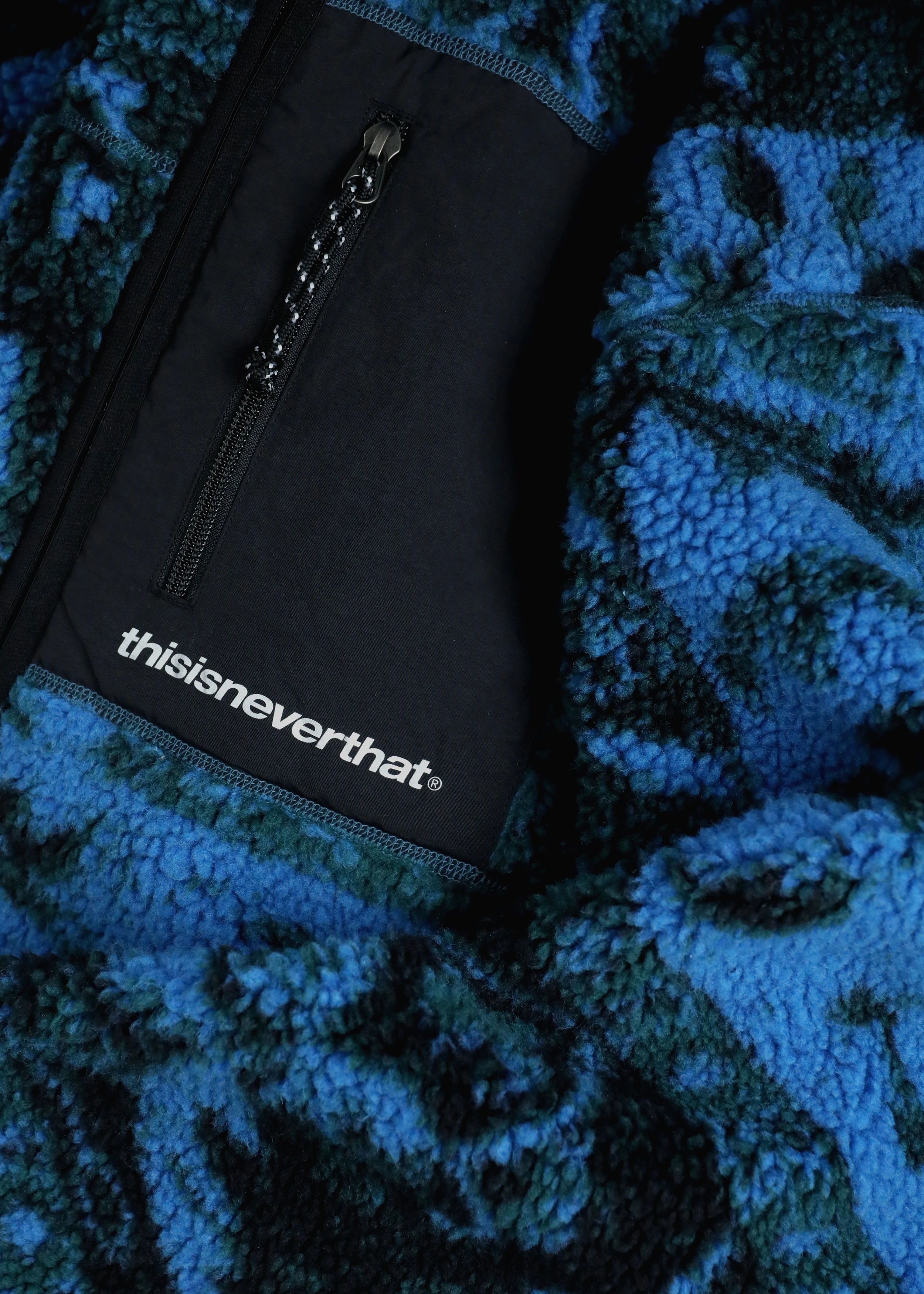 Флисовая куртка thisisneverthat SP Sherpa Fleece Jacket Blue