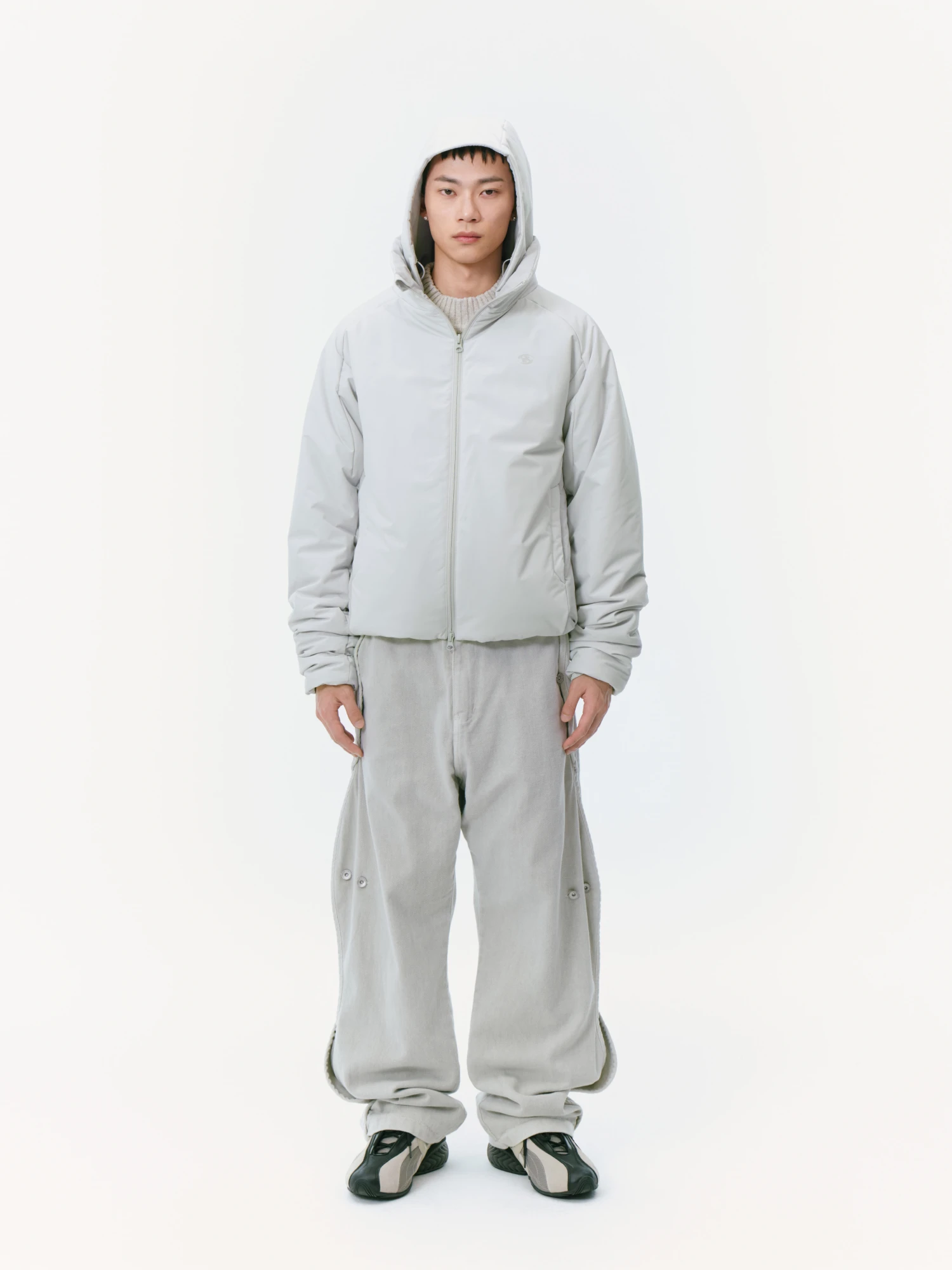 Пуховик SAN SAN GEAR Reversible Puffer Light Grey