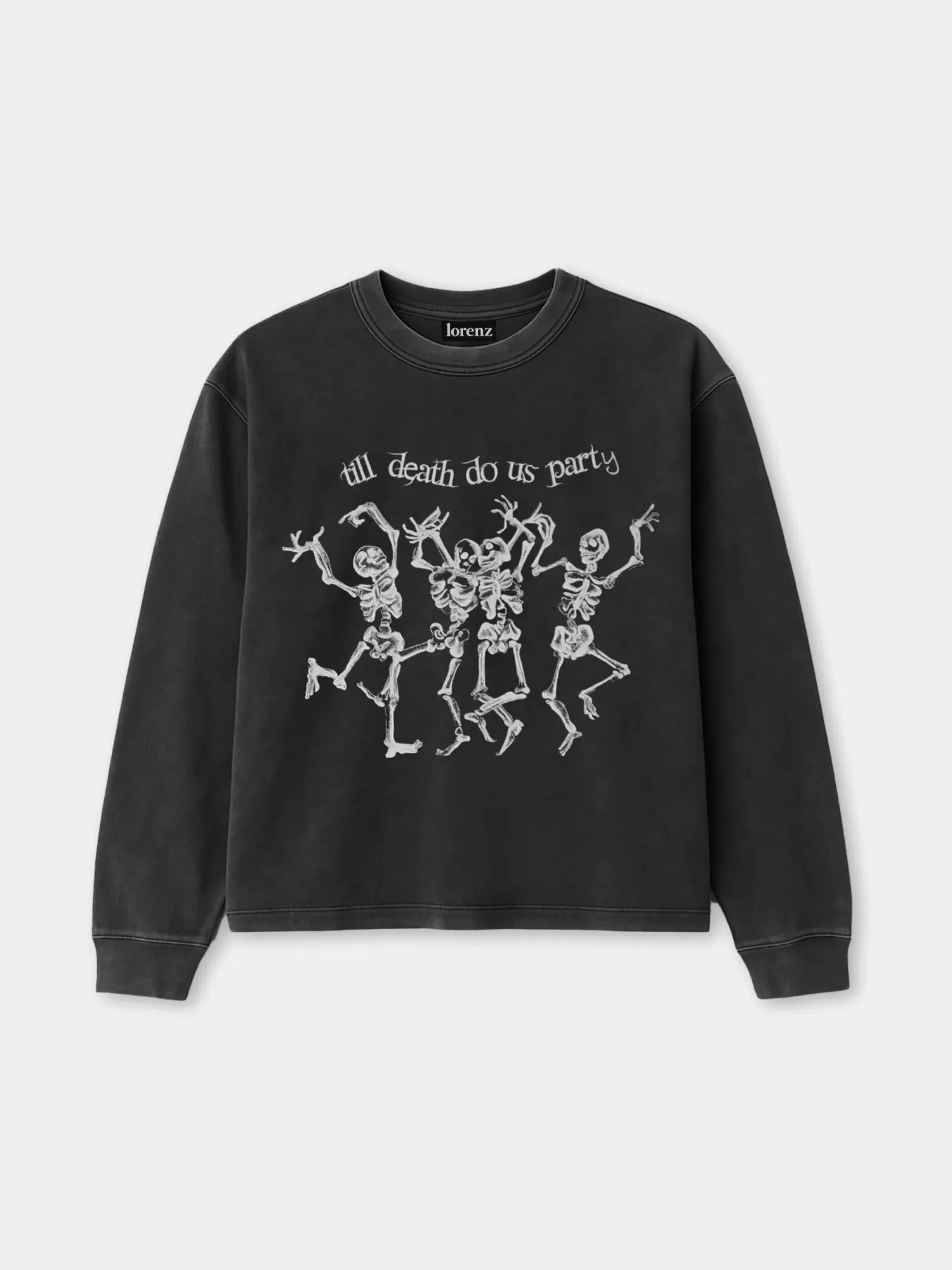 Лонгслив lorenz Resurrection T-Shirt Washed Black