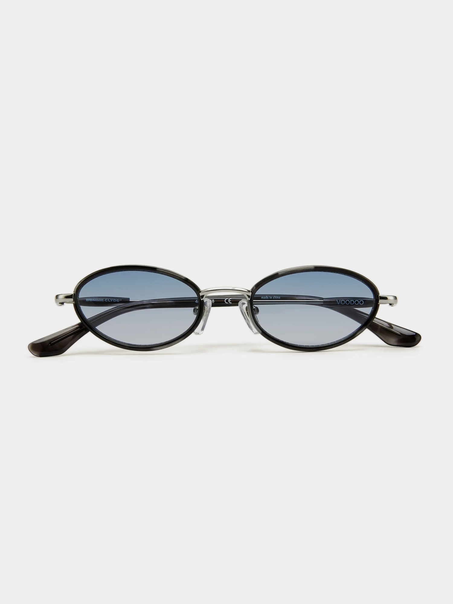 Очки Bonnie Clyde Voodoo Silver Black Tortoise & Blue Gradient