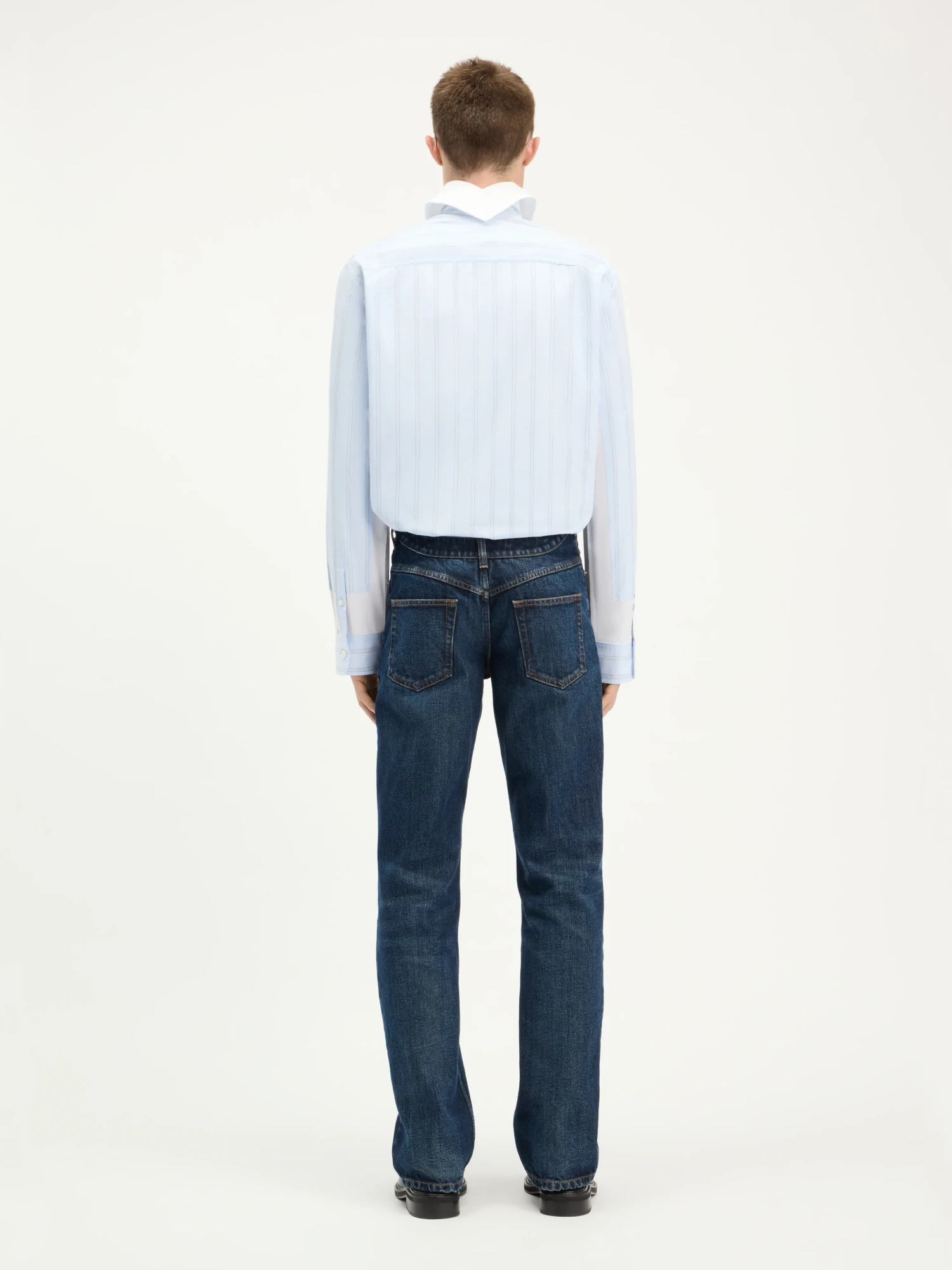 Рубашка Jean Paul Gaultier New Petit Grand Shirt Lightblue/White