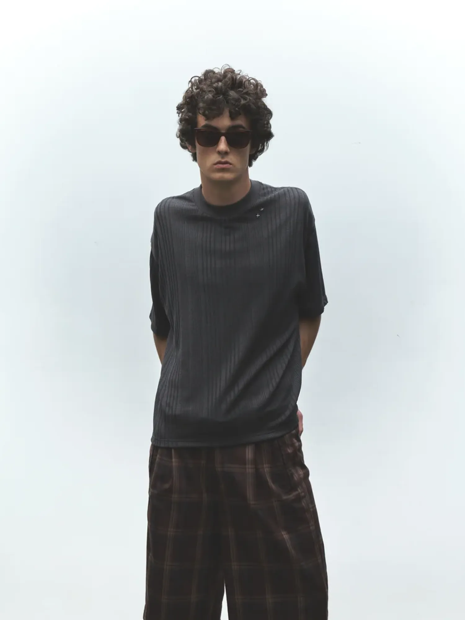 Футболка Jungles Jungles Stripe Knit Charcoal