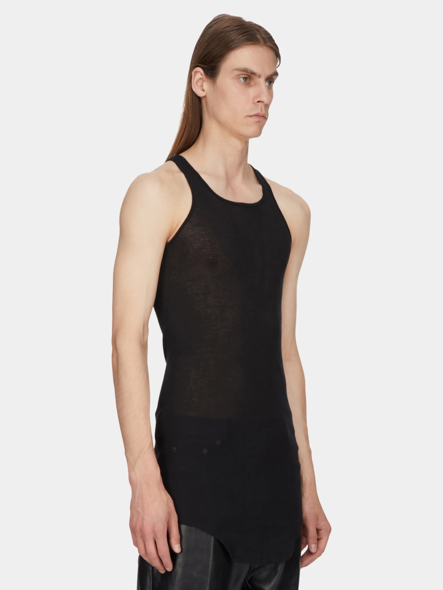 Майка Rick Owens Basic Rib Tank Black