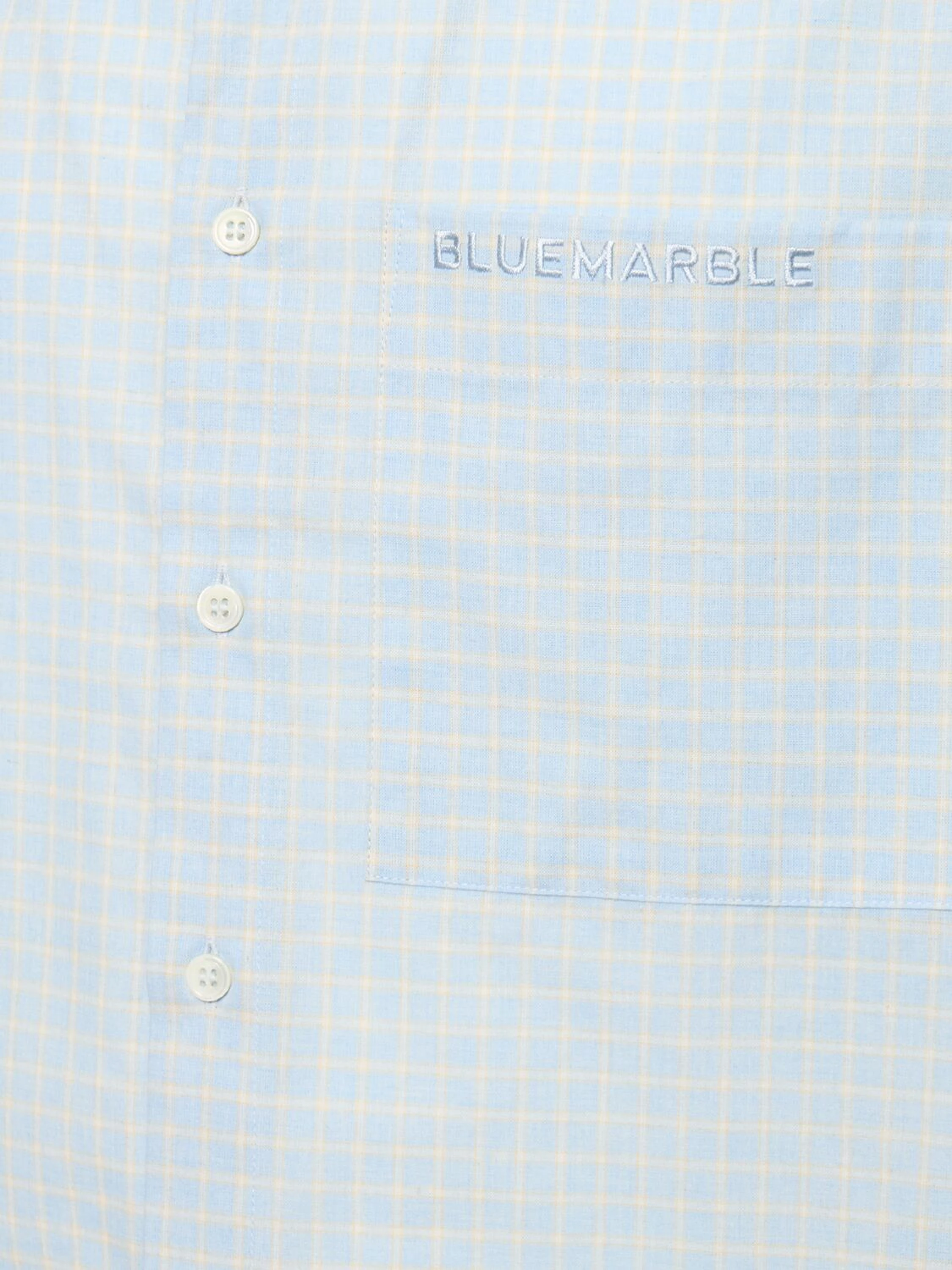 Рубашка Bluemarble Shortsleeves Plaid Blue Yellow