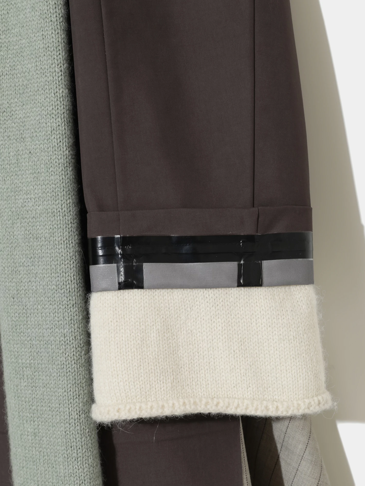 Женское пальто UNDERCOVER Bonded Wool Stripe Gray Brown