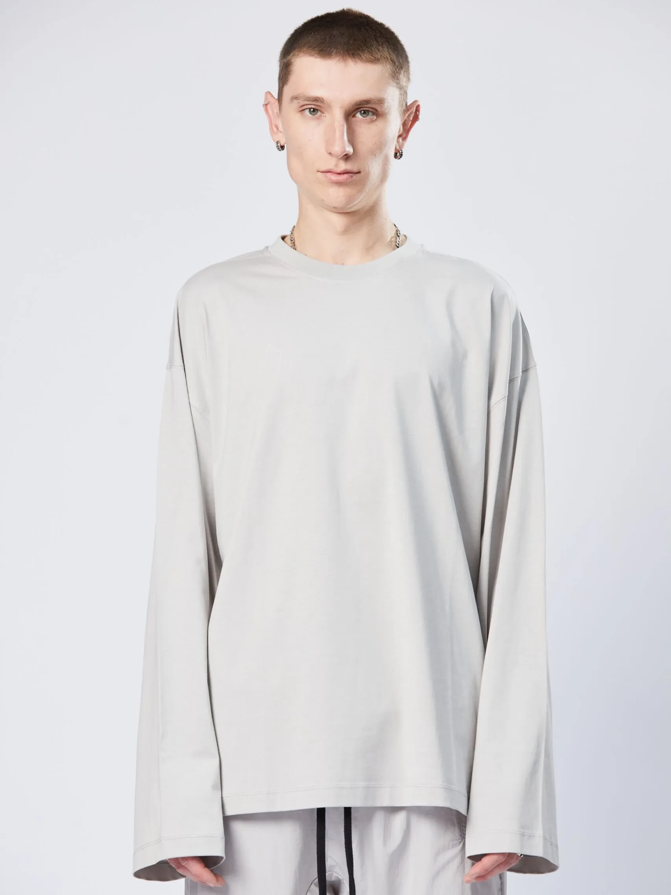 Лонгслив thom/krom M TS 773 Silver