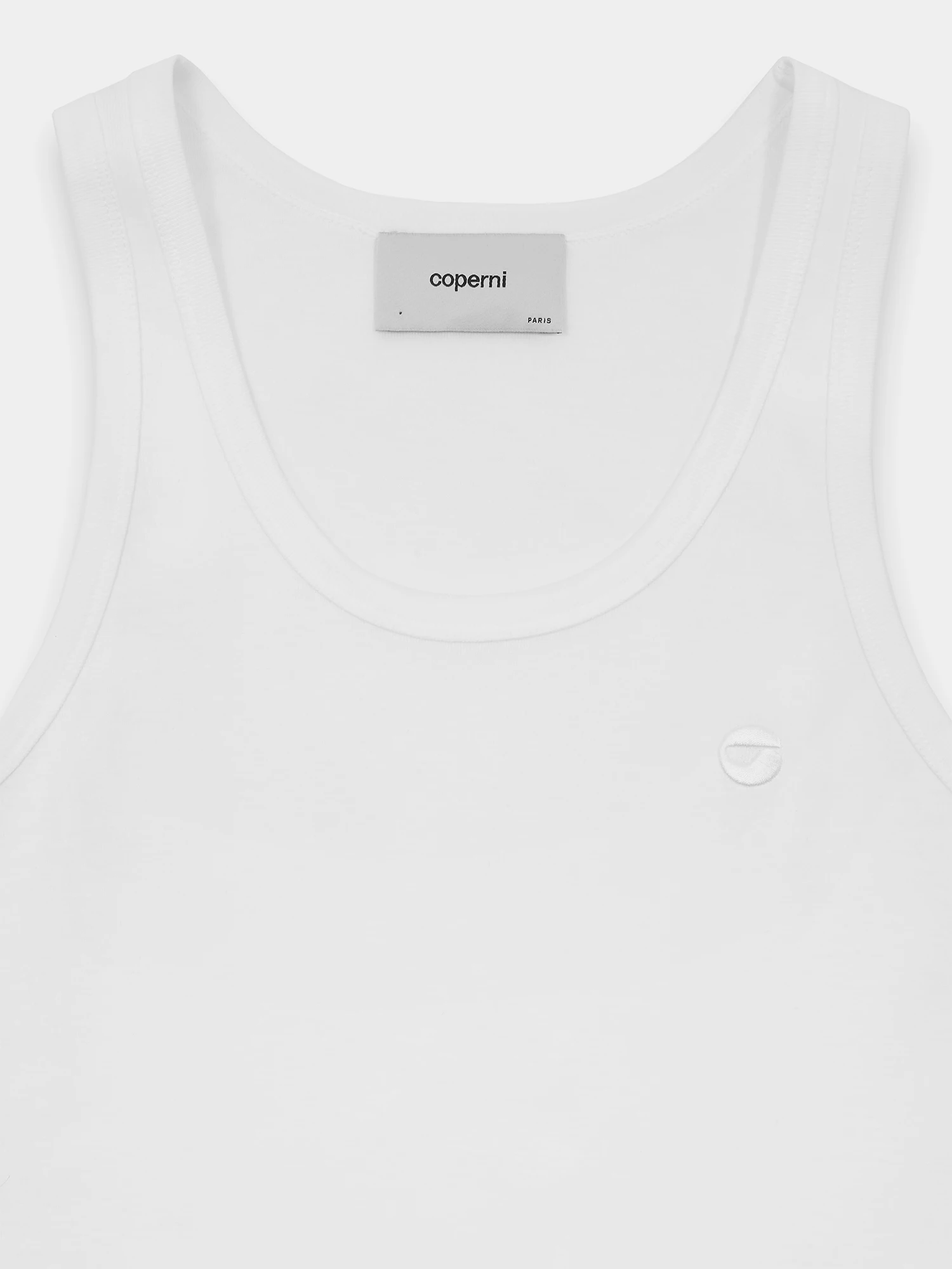 Майка Coperni Logo Tank Top Optic White
