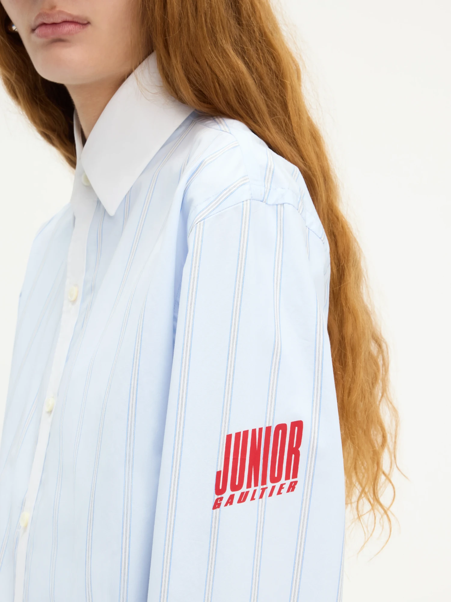 Рубашка Jean Paul Gaultier New Petit Grand Shirt Lightblue/White
