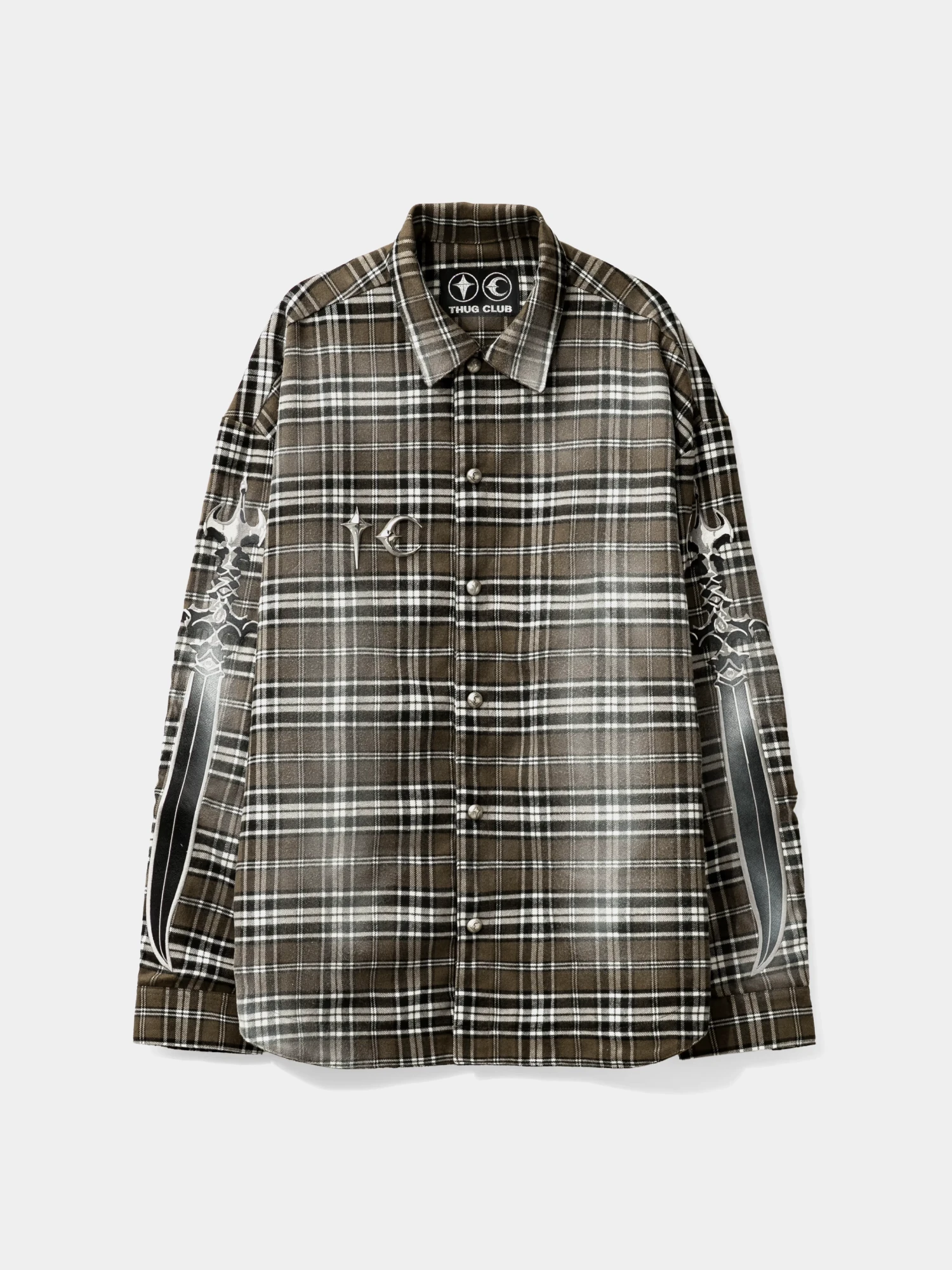 Рубашка Thug Club Arab Sword Flannel Brown