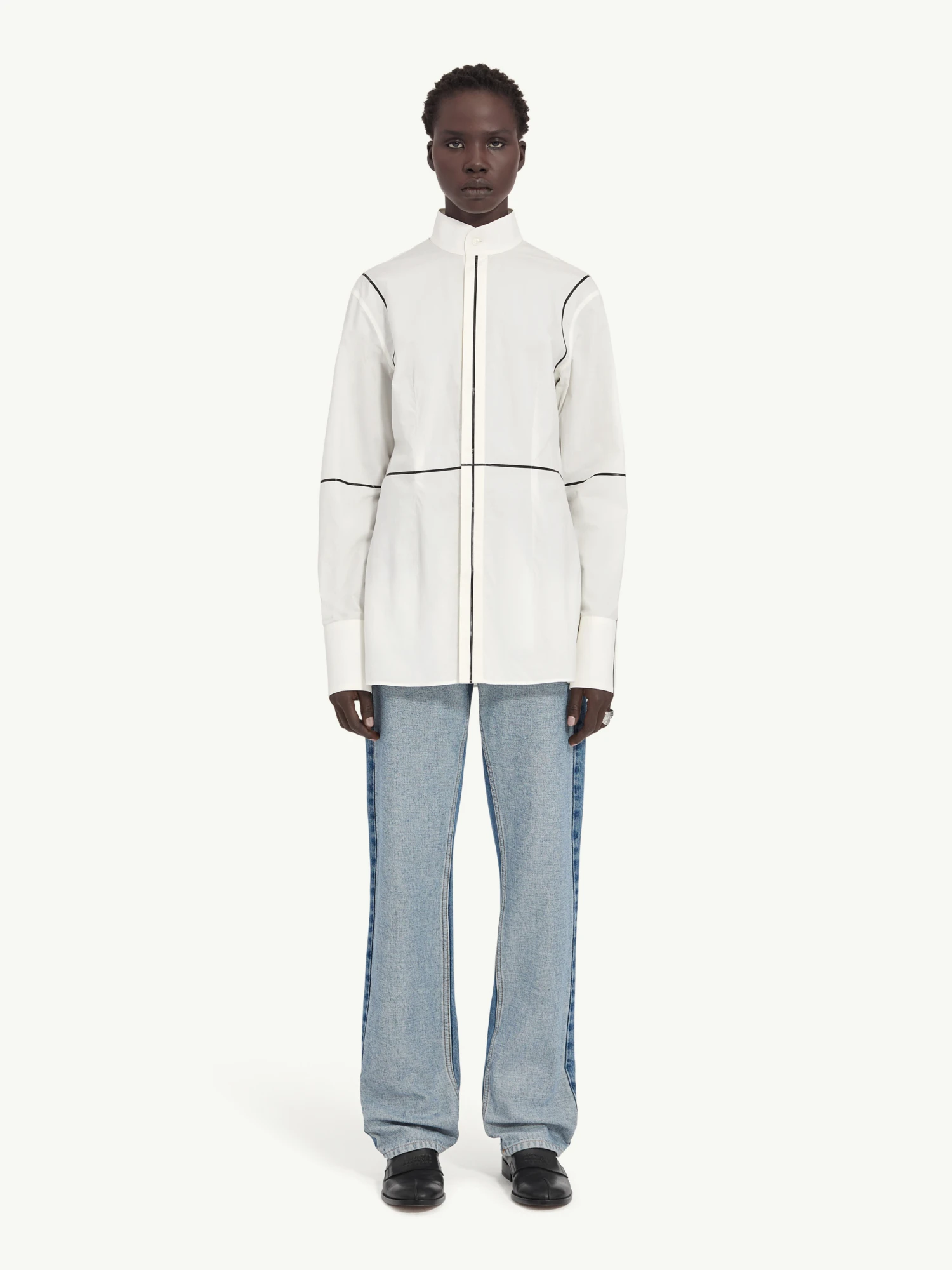 Женская рубашка MM6 Maison Margiela Sculpted Off White