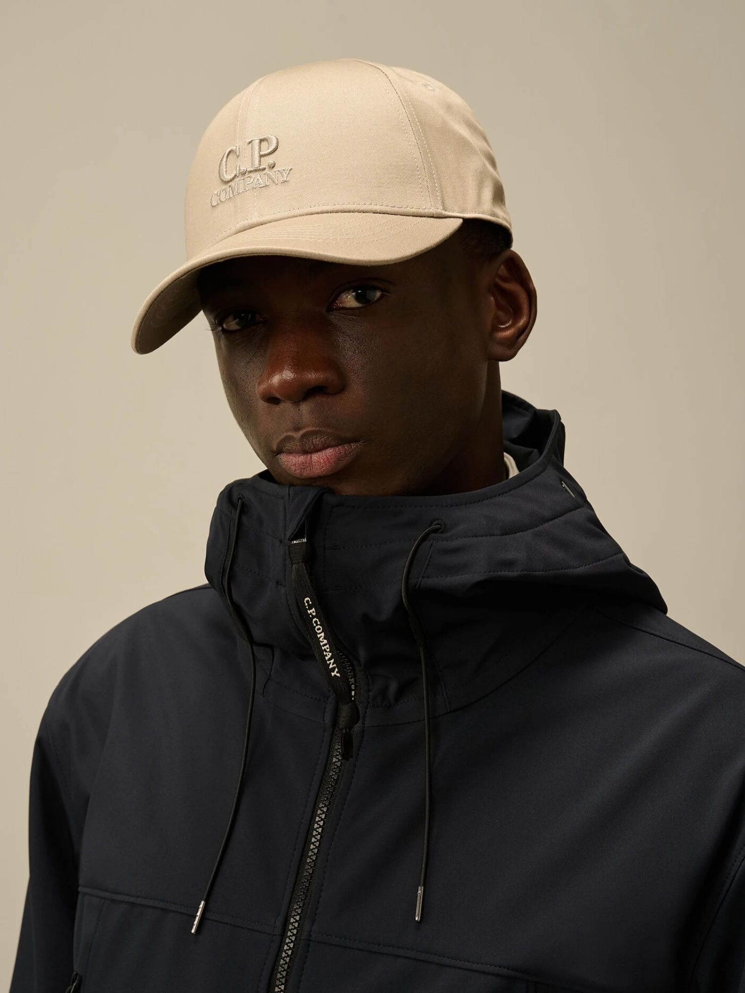 Кепка C.P. Company Gabardine Logo Cap Vintage Khaki