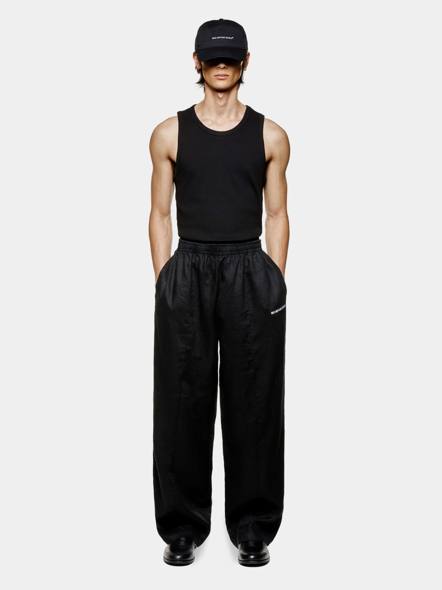 Брюки MKI MIYUKI ZOKU Linen Wide Leg Black