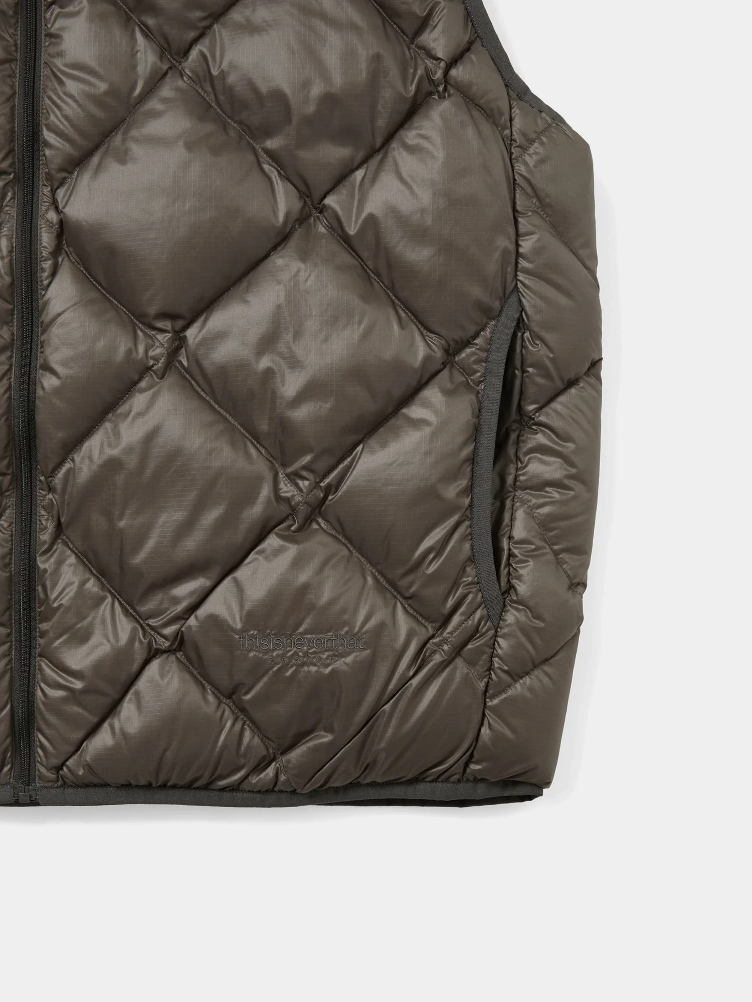Жилет thisisneverthat Pertex Light Down Vest Brown