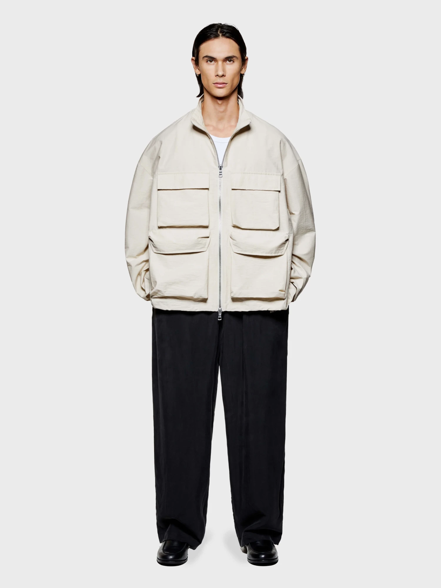 Ветровка MKI MIYUKI ZOKU Washed Cotton Nylon Track Bone
