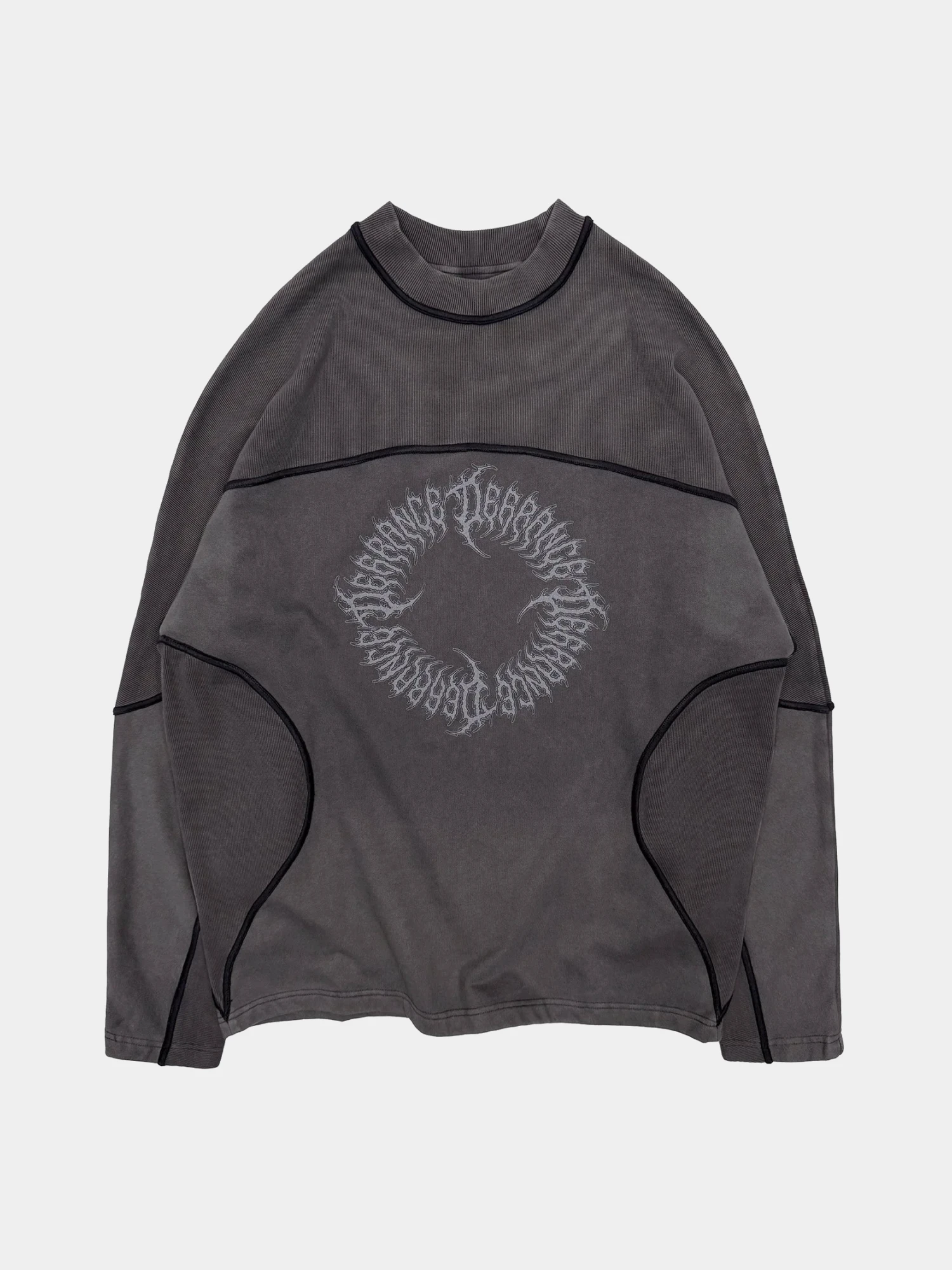 Свитер ARNODEFRANCE Biker Sweater Washed Grey