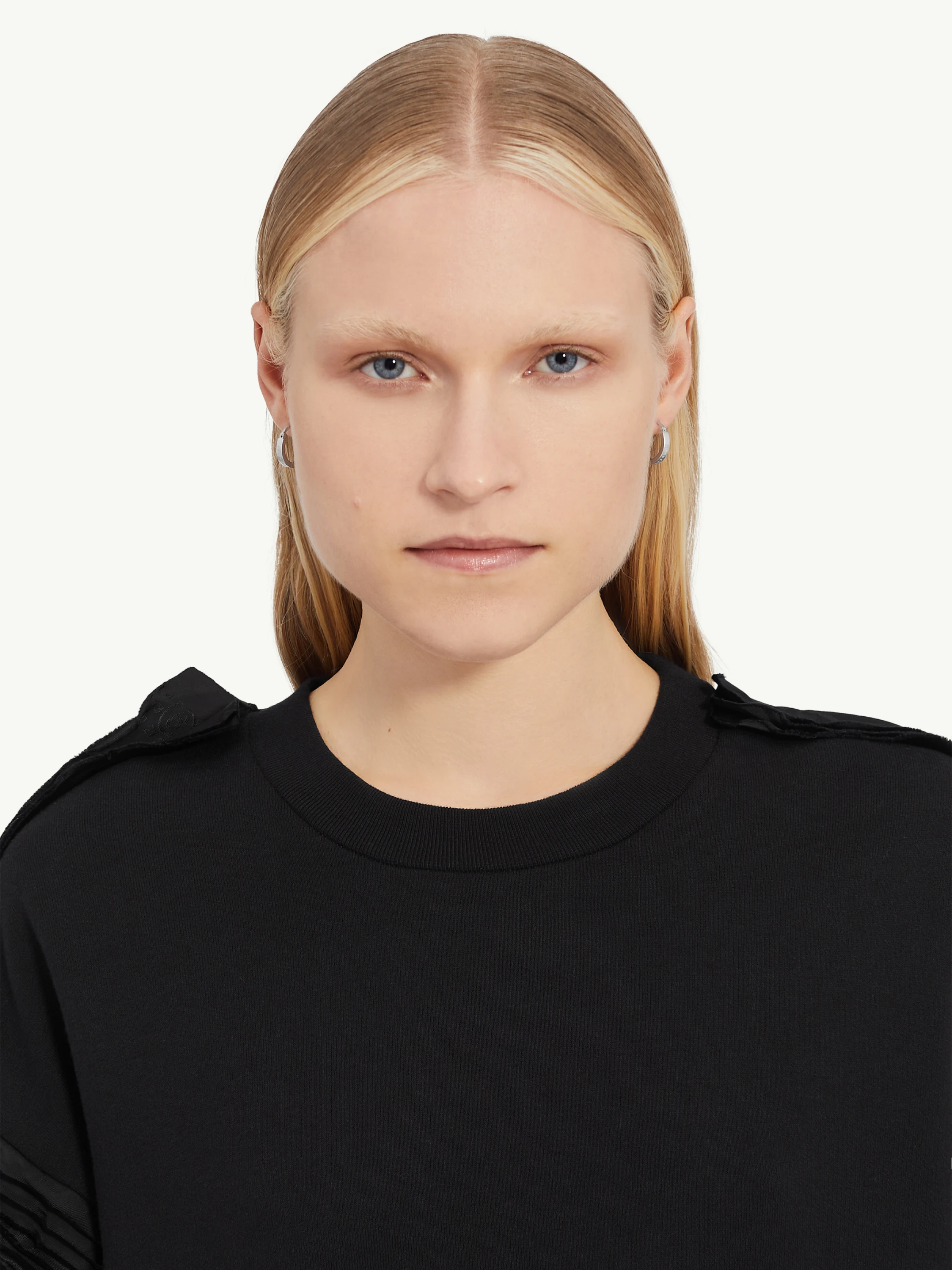 Серьги MM6 Maison Margiela Matte Brass Hoop Earrings