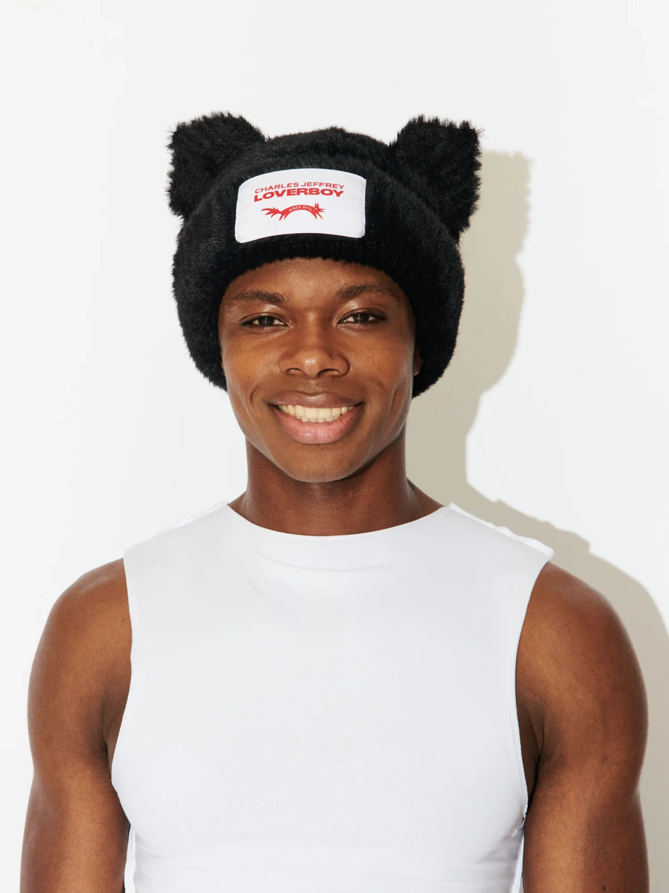 Шапка Charles Jeffrey Loverboy Fluffy Chunky Ears Black