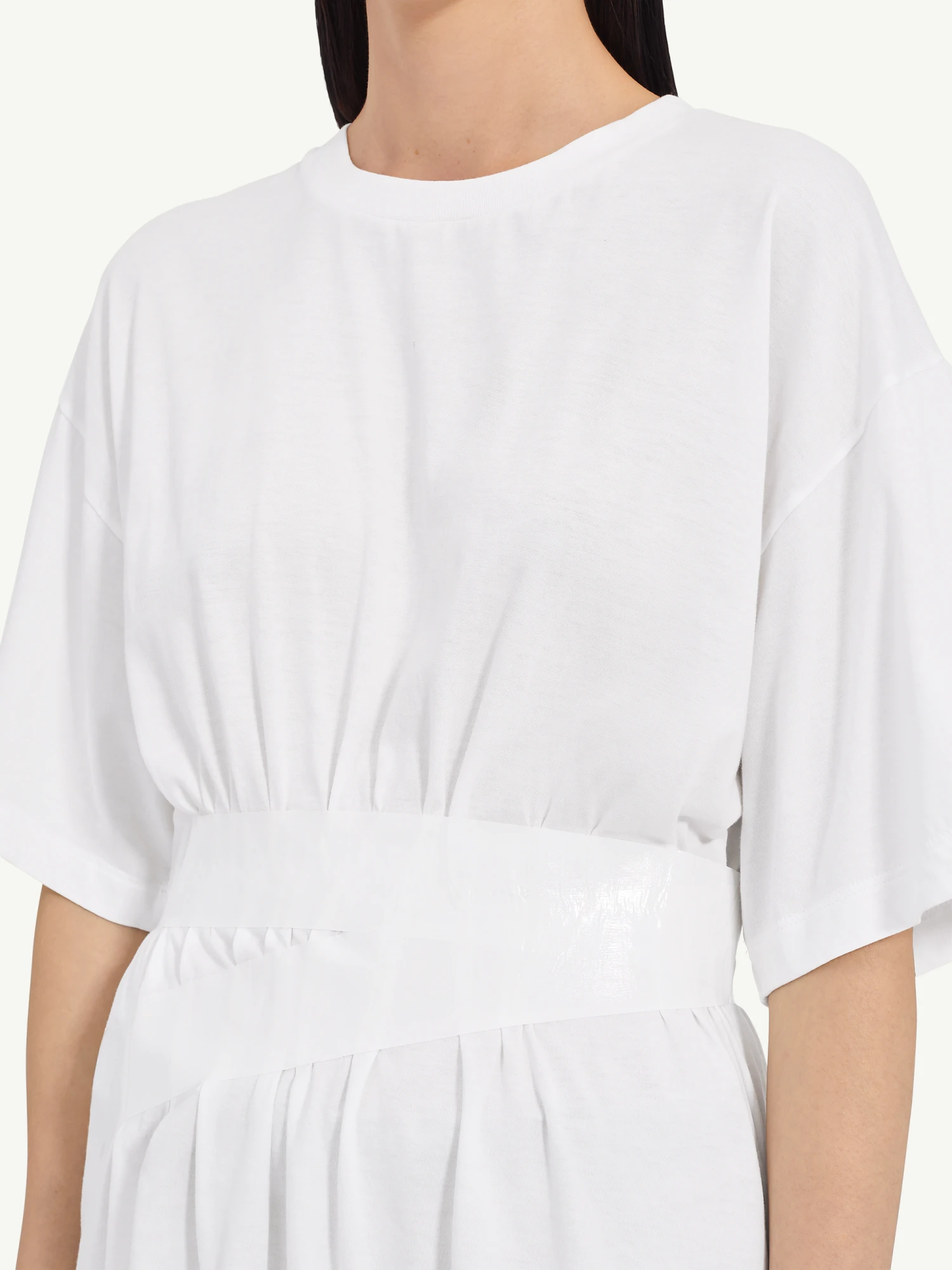 Женская футболка MM6 Maison Margiela Taped Jersey White