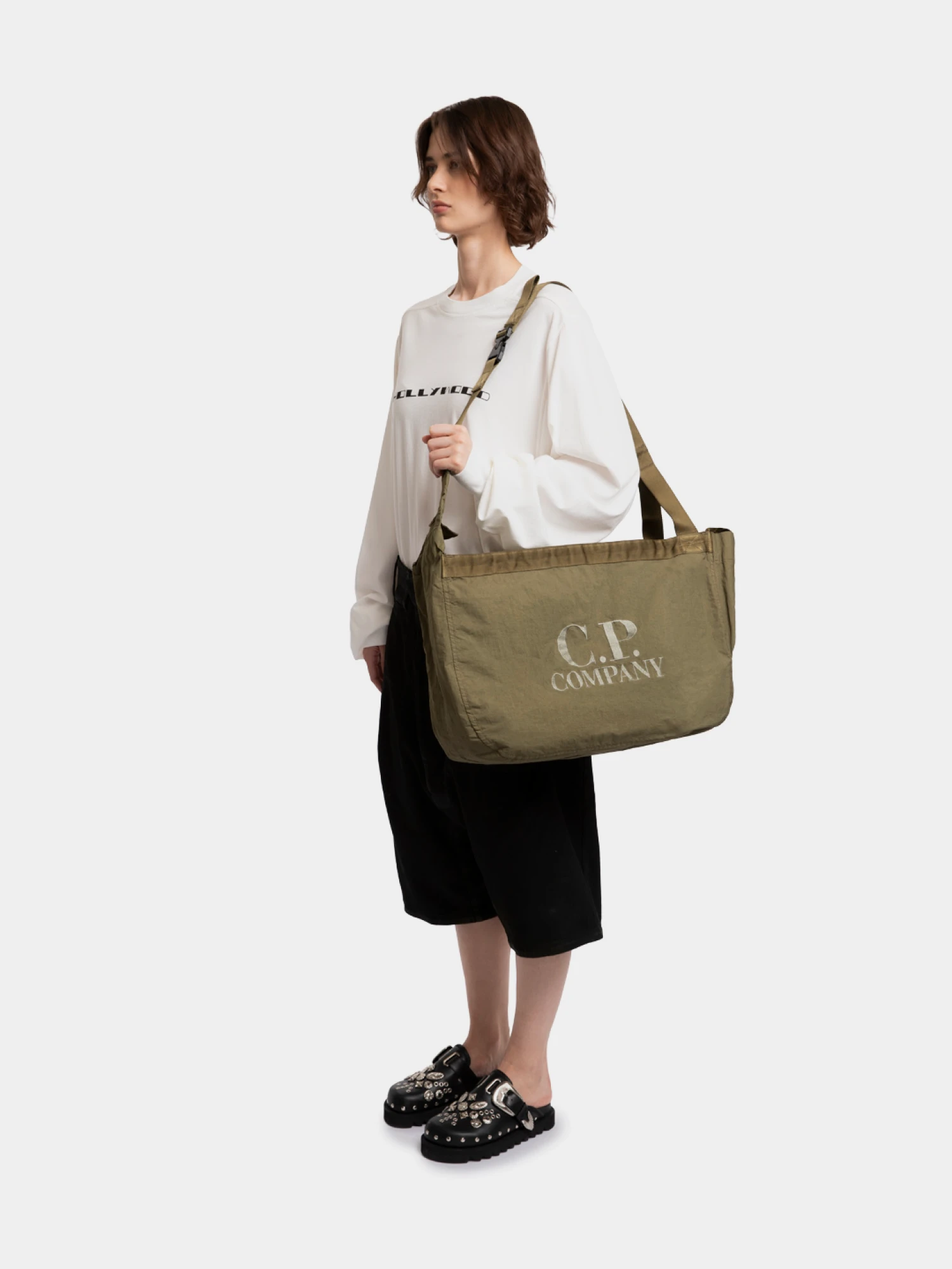 Сумка C.P. Company Plain Paper Touch Logo Capers
