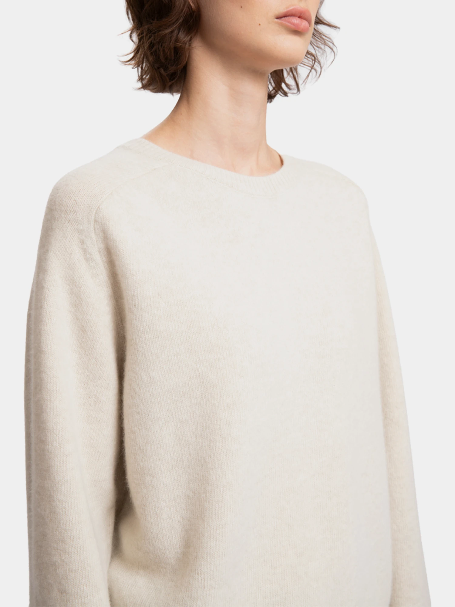 Женский свитер LE17SEPTEMBRE Cashmere Blend Raglan Oatmeal