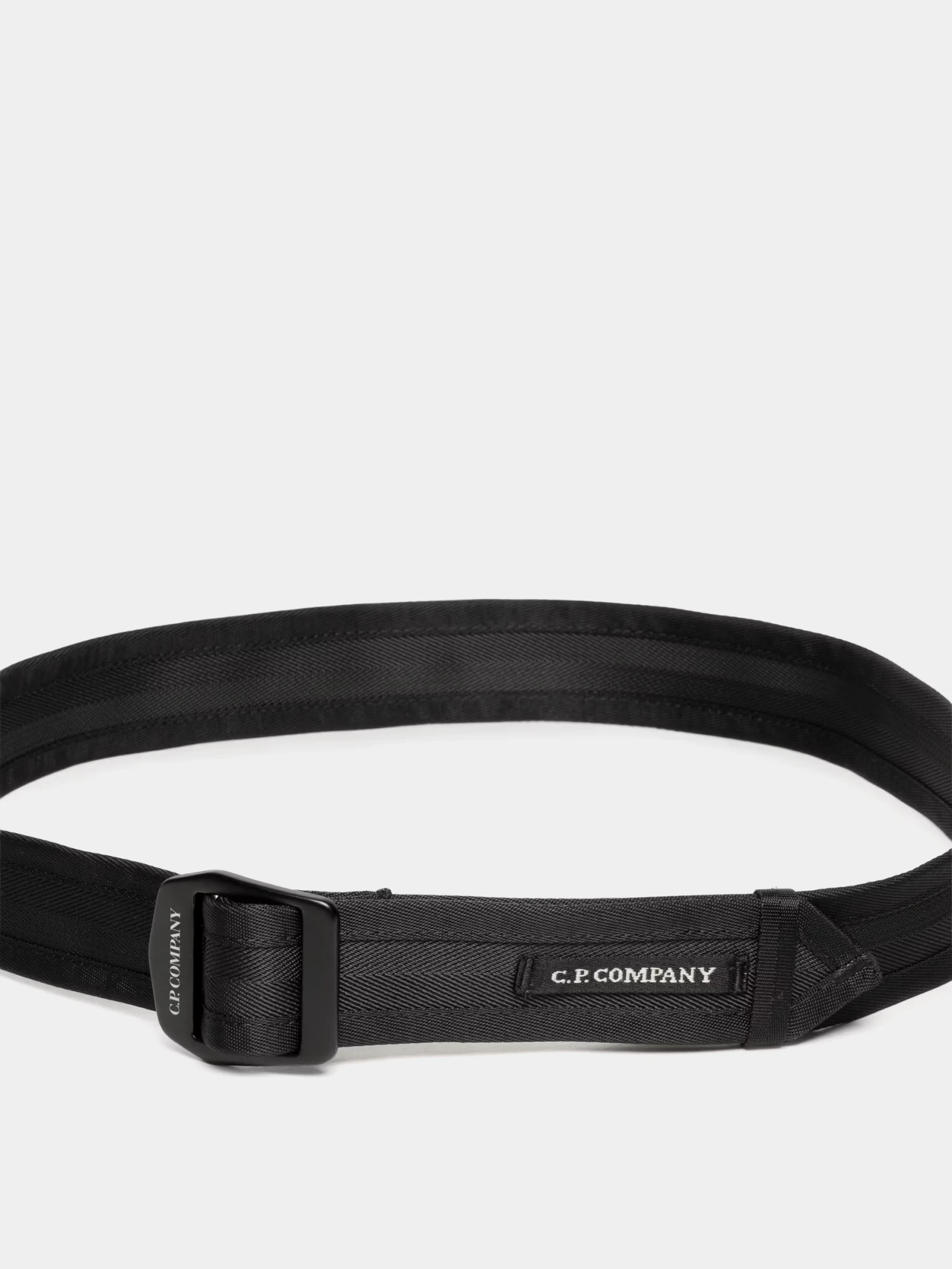 Ремень C.P. Company Herringbone Tape Printed Logo Black