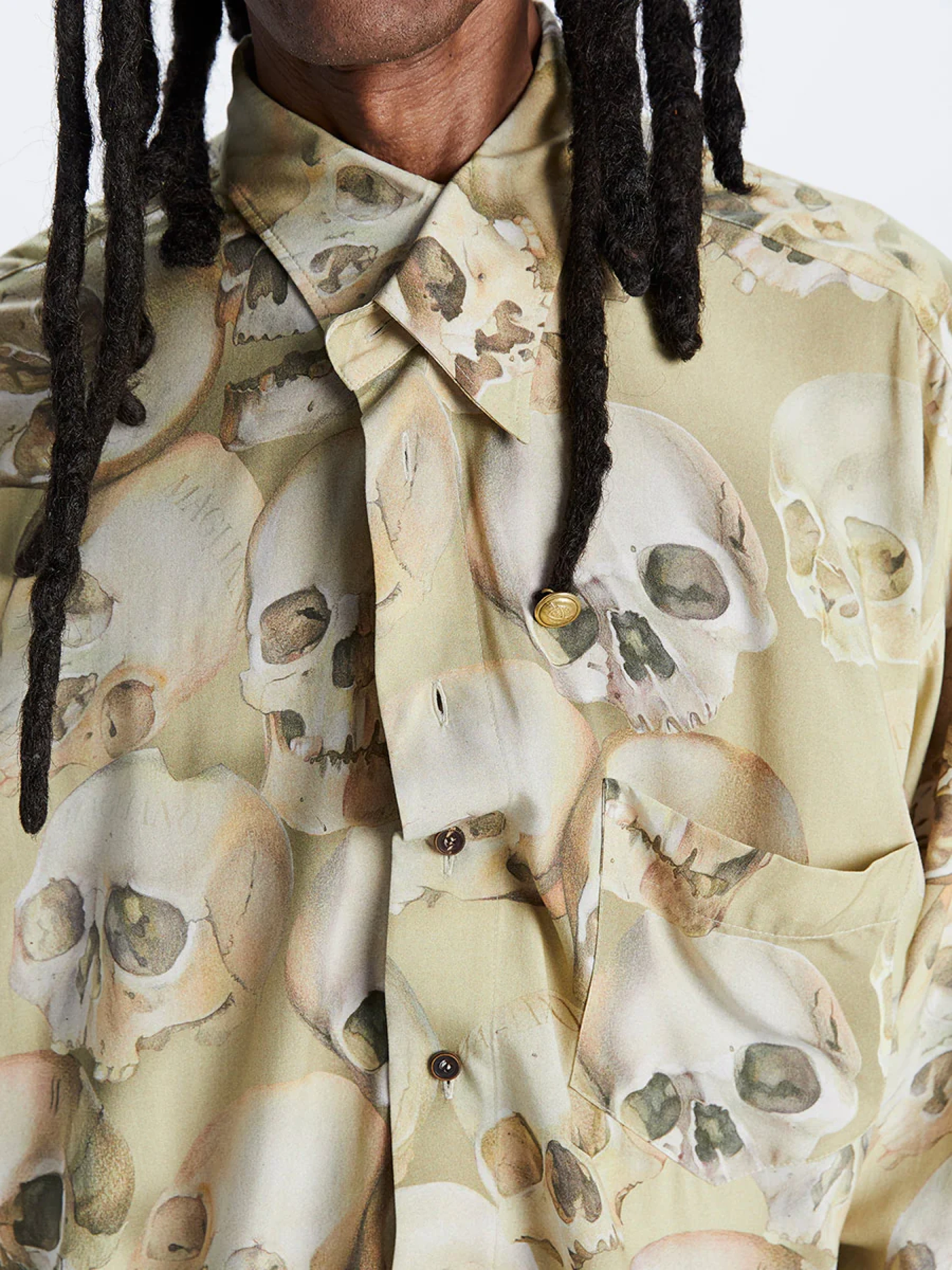Рубашка Magliano Fontanelle Shirt Skull White