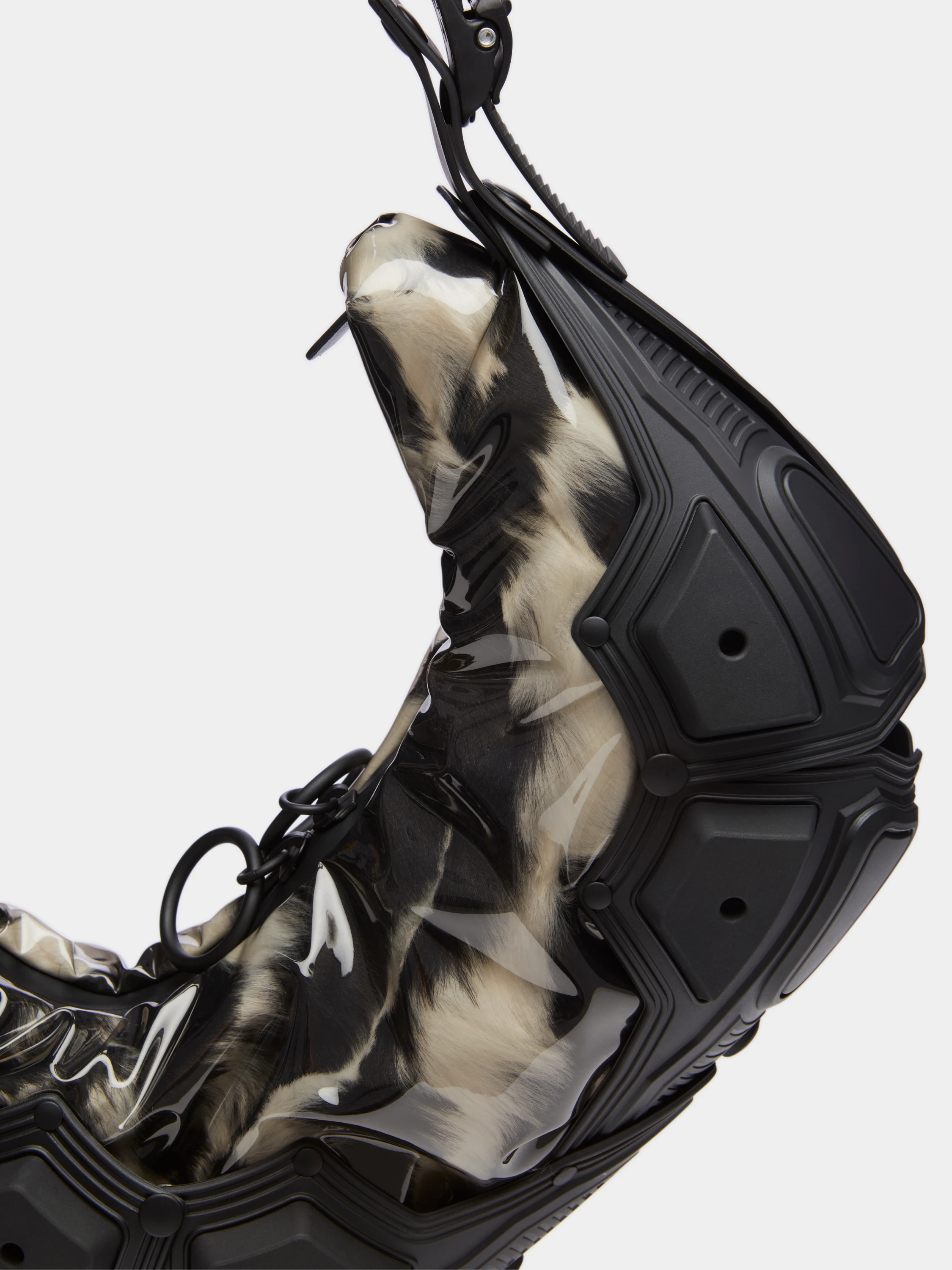 Сумка INNERRAUM Object M02 Small Half Moon Zebra Black