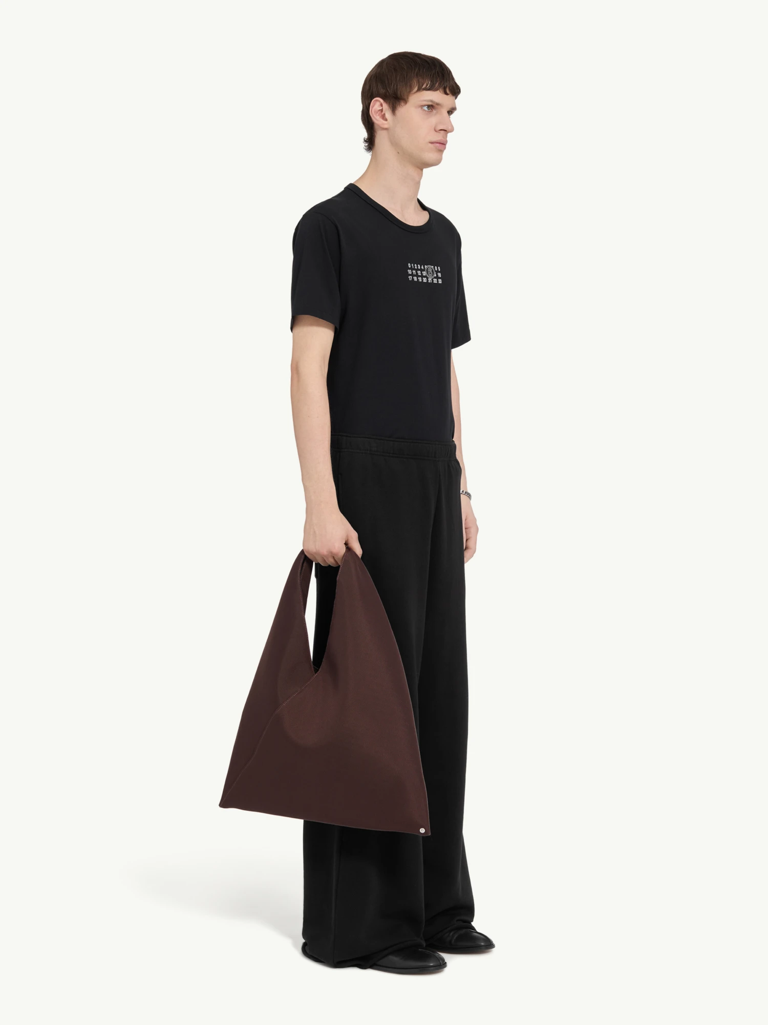 Брюки MM6 Maison Margiela Wide Leg Jersey Black