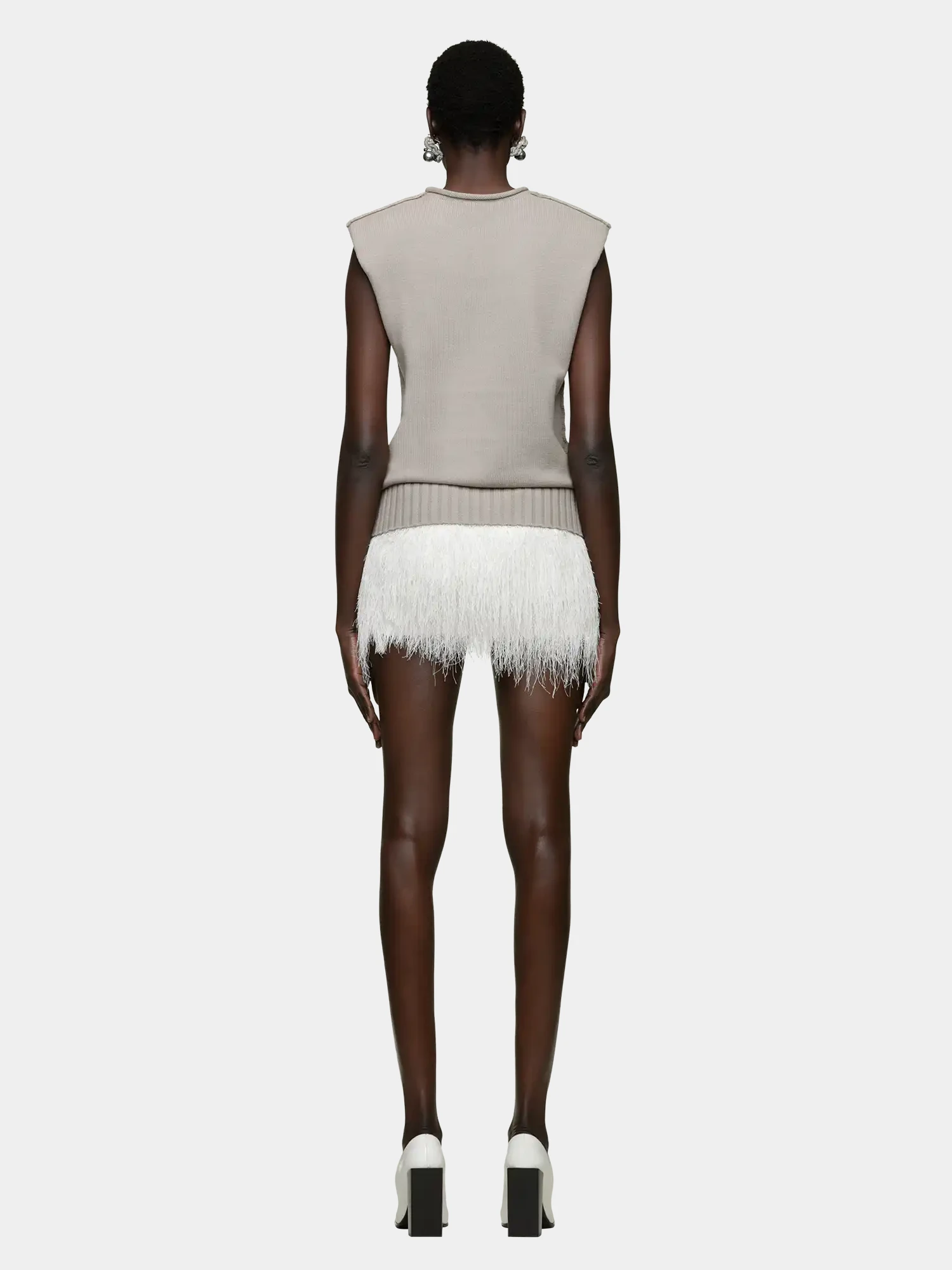 Жилет entire studios Burns Knit Middle Grey