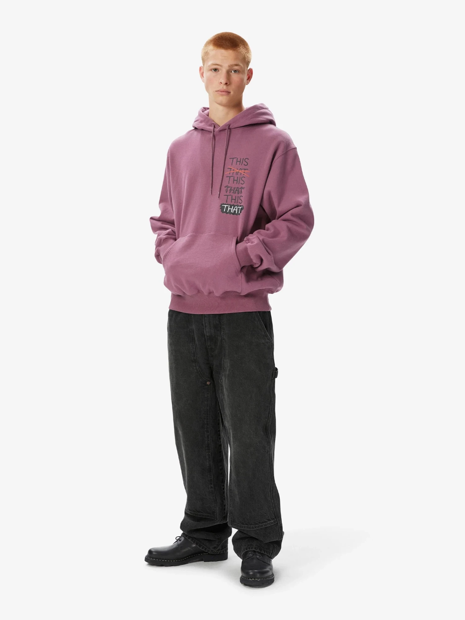 Худи thisisneverthat Thisthat Skate Fuchsia