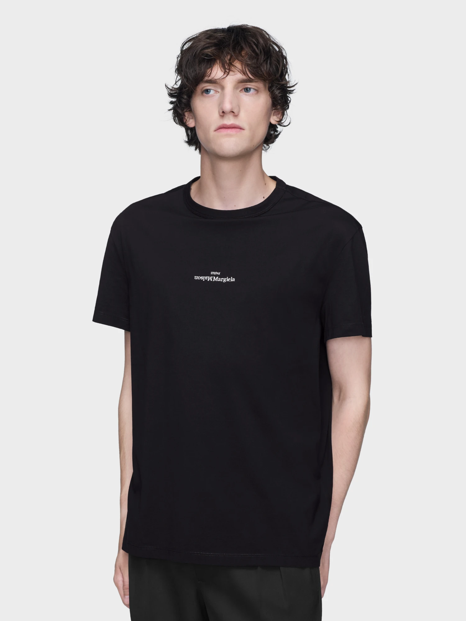 Футболка Maison Margiela Distorted Logo Black