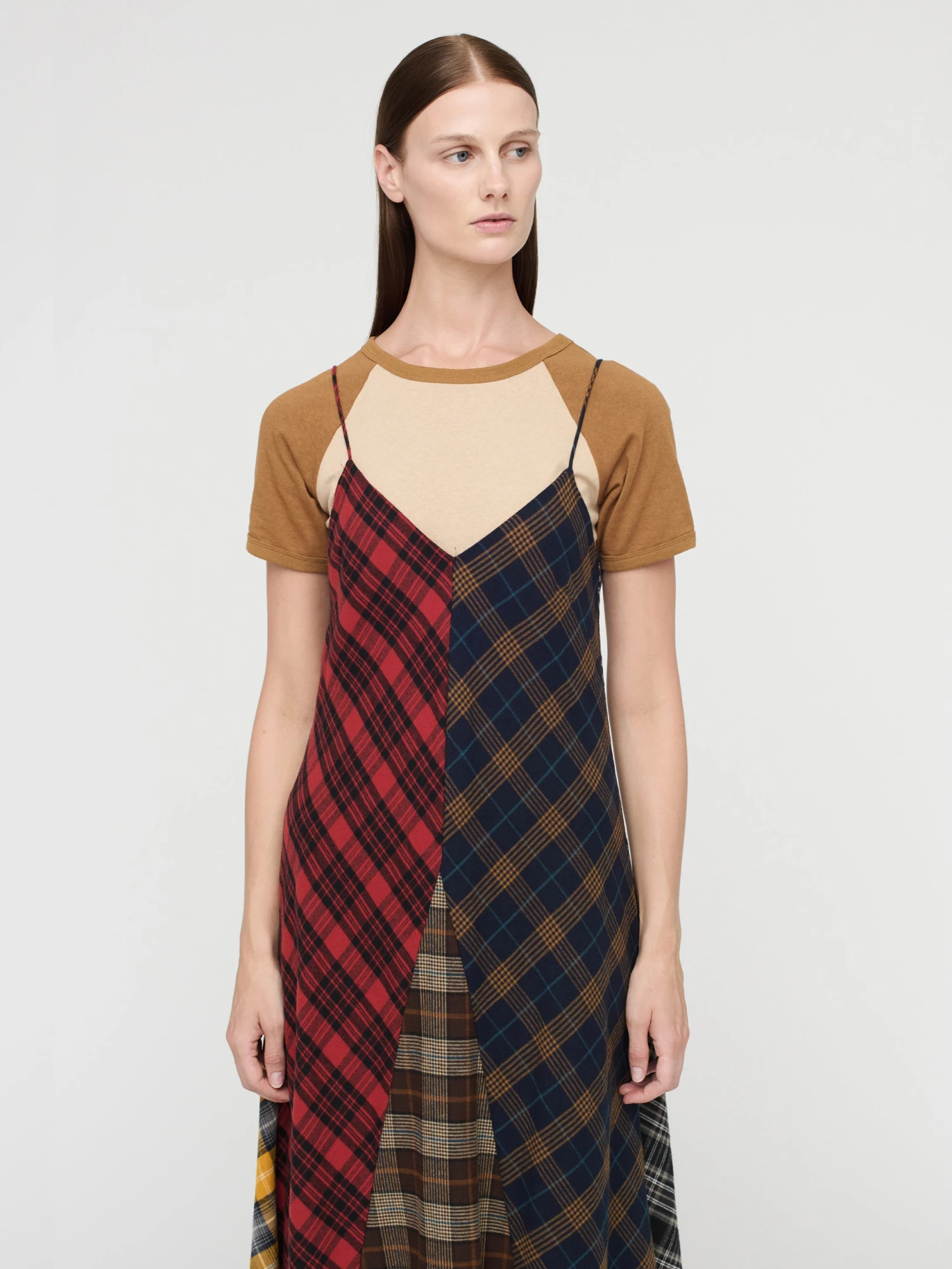 Женское платье Song for the Mute Bias Slip Tartan Multi