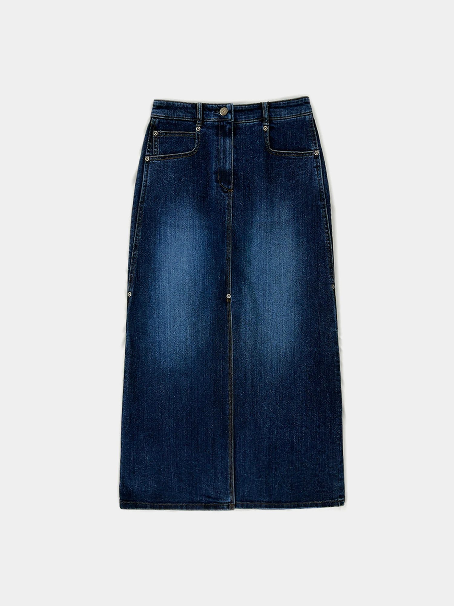 Женская юбка EPINGLER 3 Stitch Detail Denim Dawn Blue