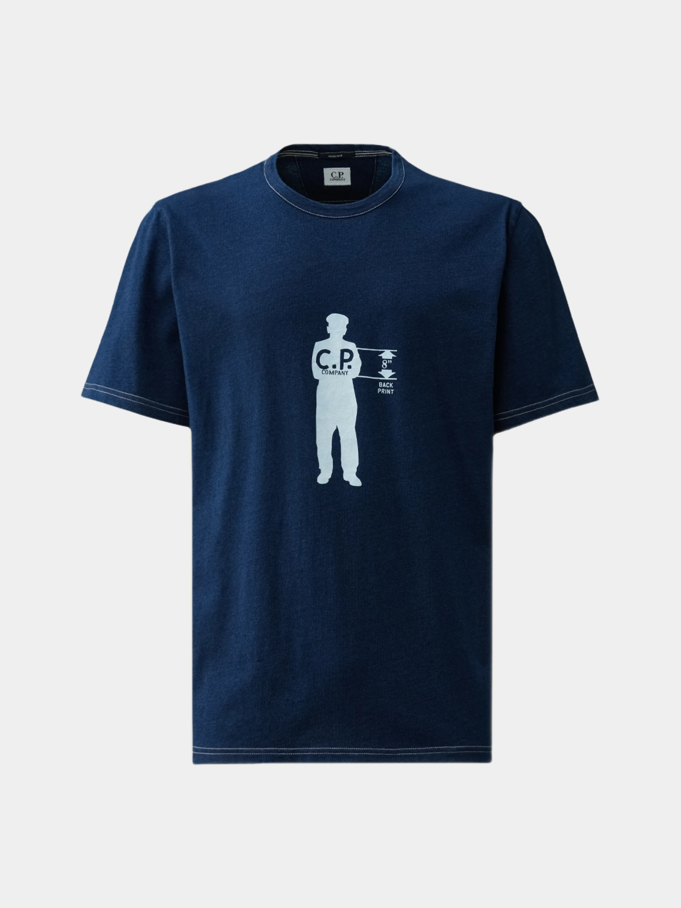 Футболка C.P. Company Indigo Jersey T-Shirt Stone Bleach