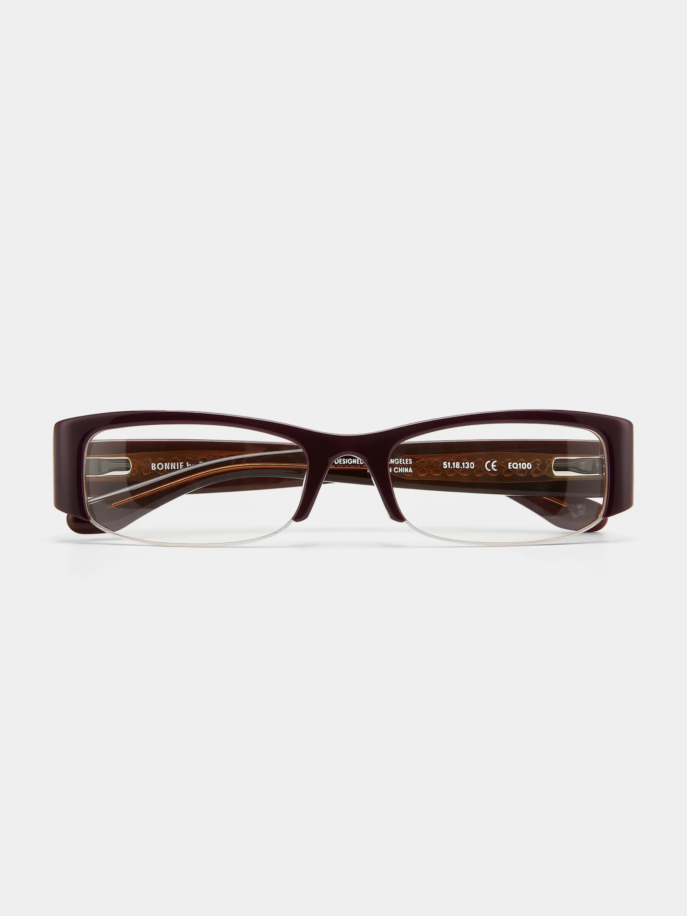 Очки Bonnie Clyde EQ100 Dark Pink & Clear Lens