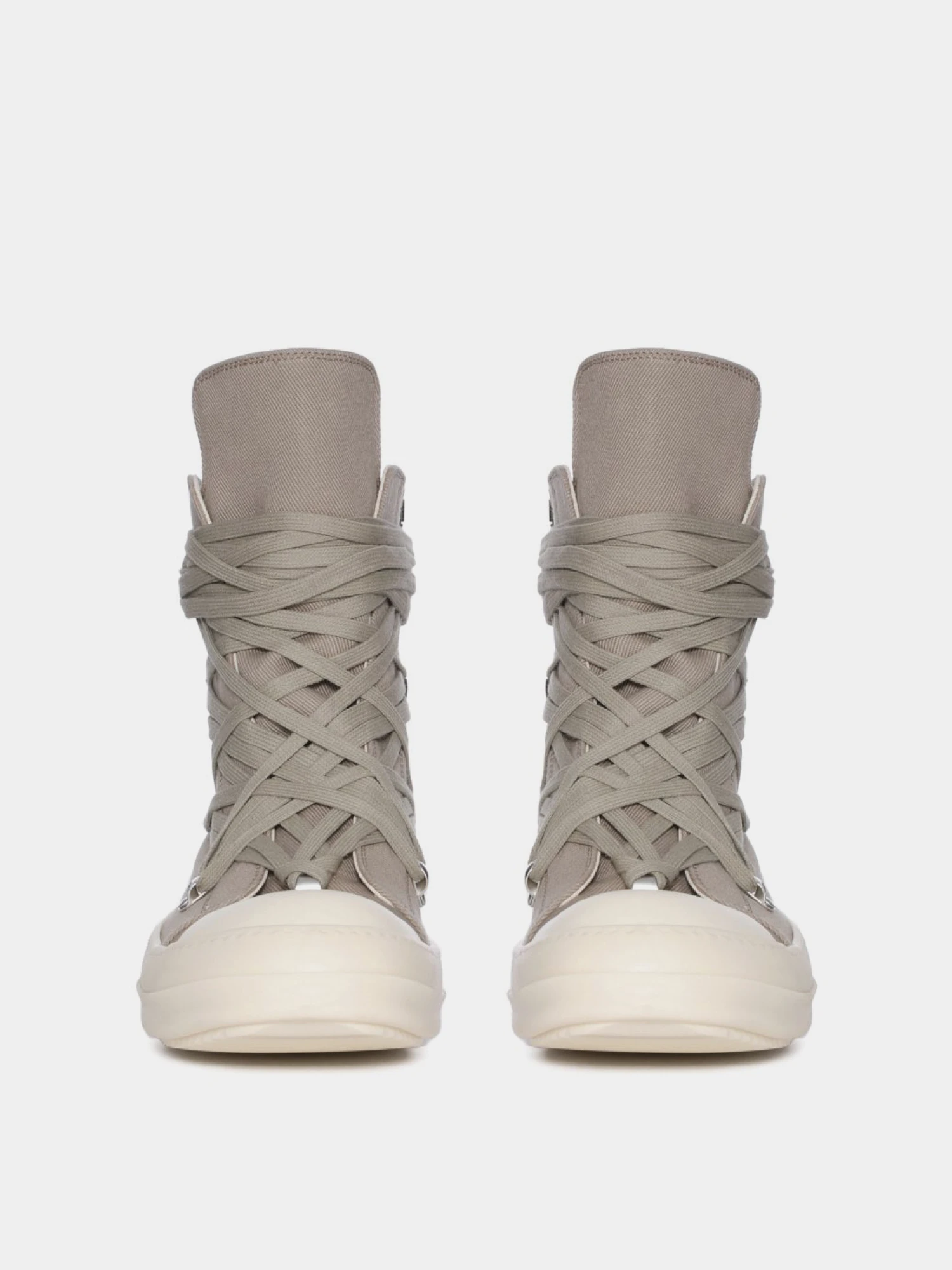 Кеды RICK OWENS DRKSHDW Megalaced Low Dirty Pearl/Milk