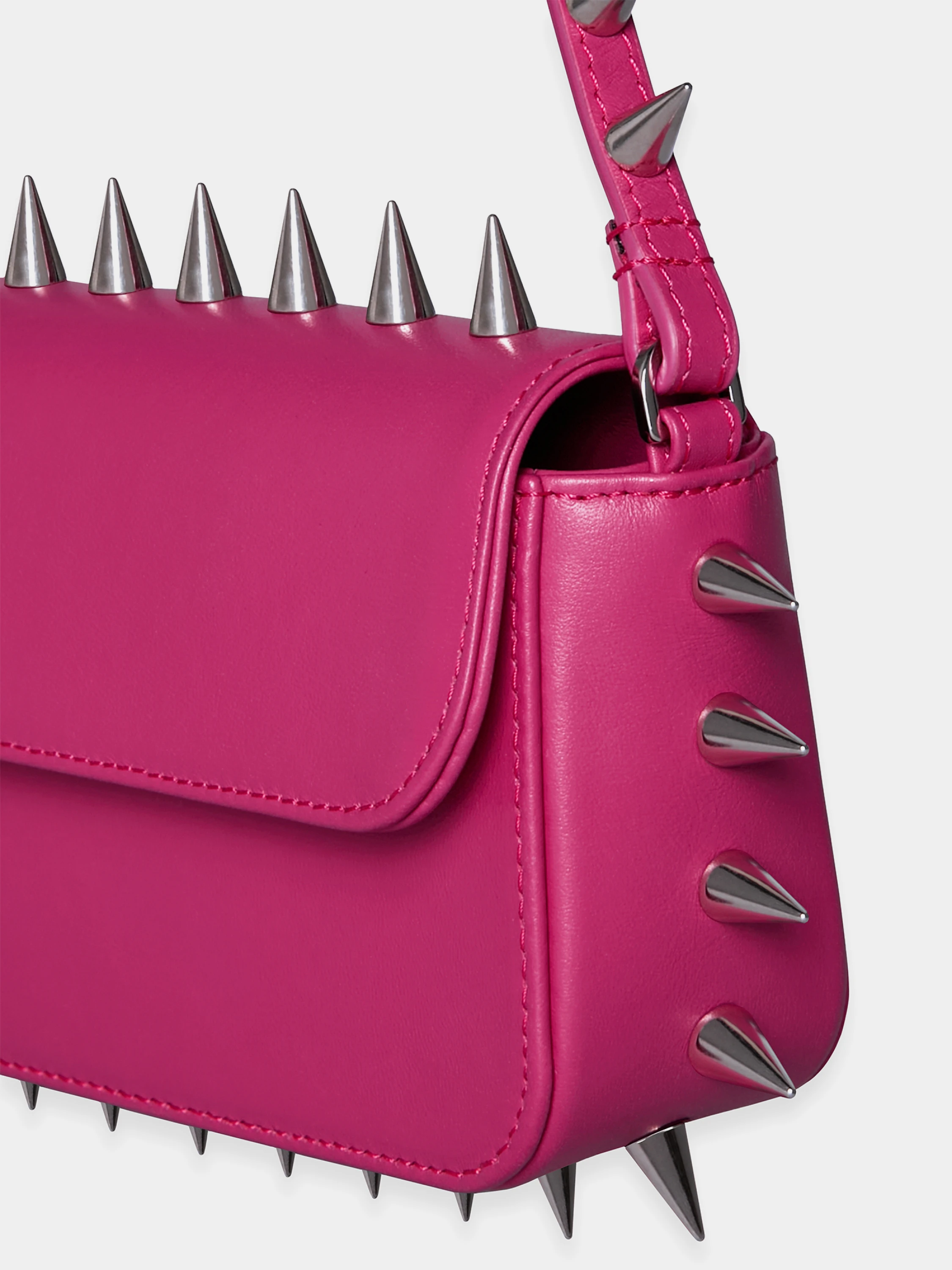 Женская сумка ABRA Spike Baguette Hot Pink