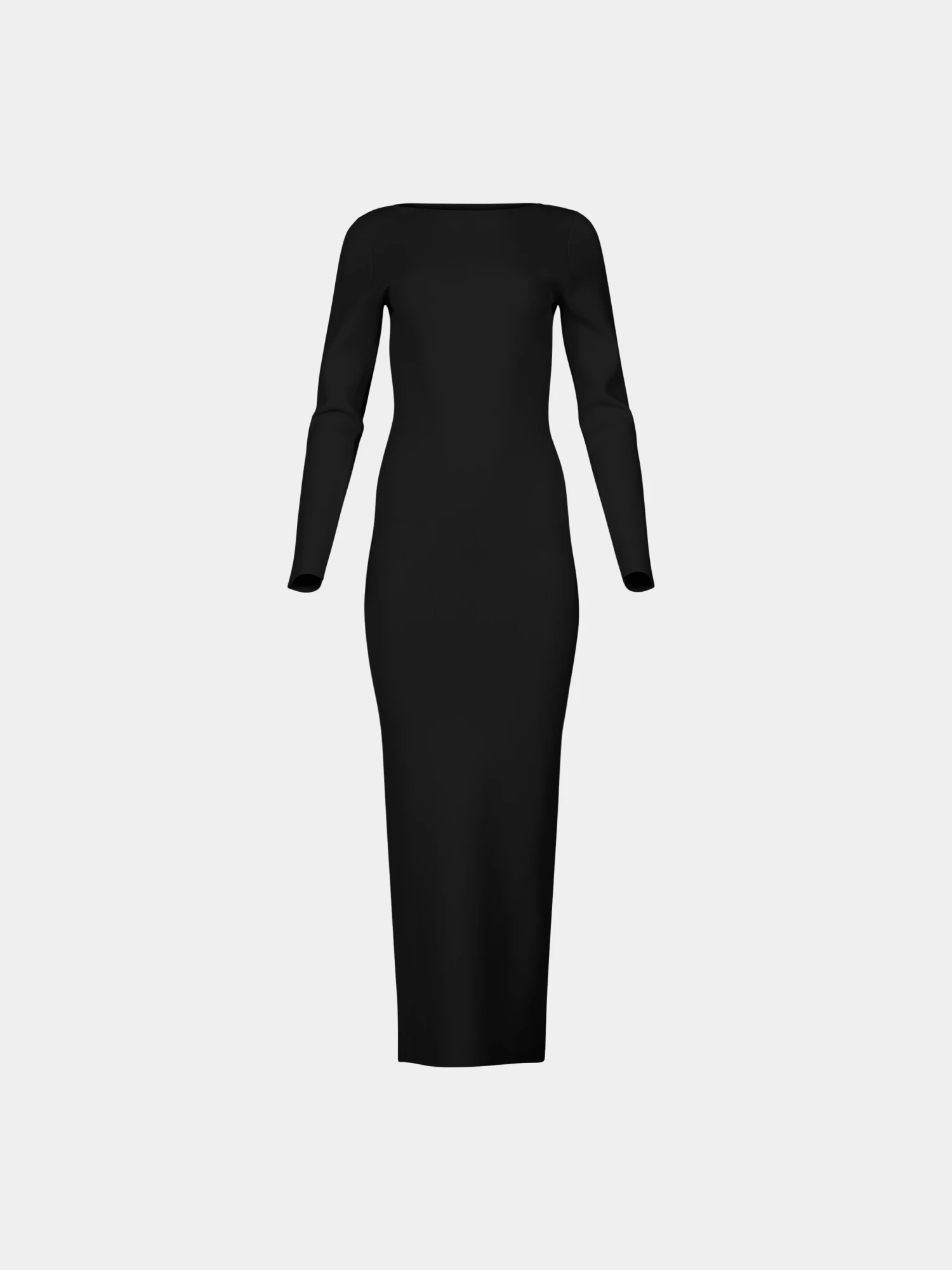 Женское платье entire studios Boat Neck Midi Black