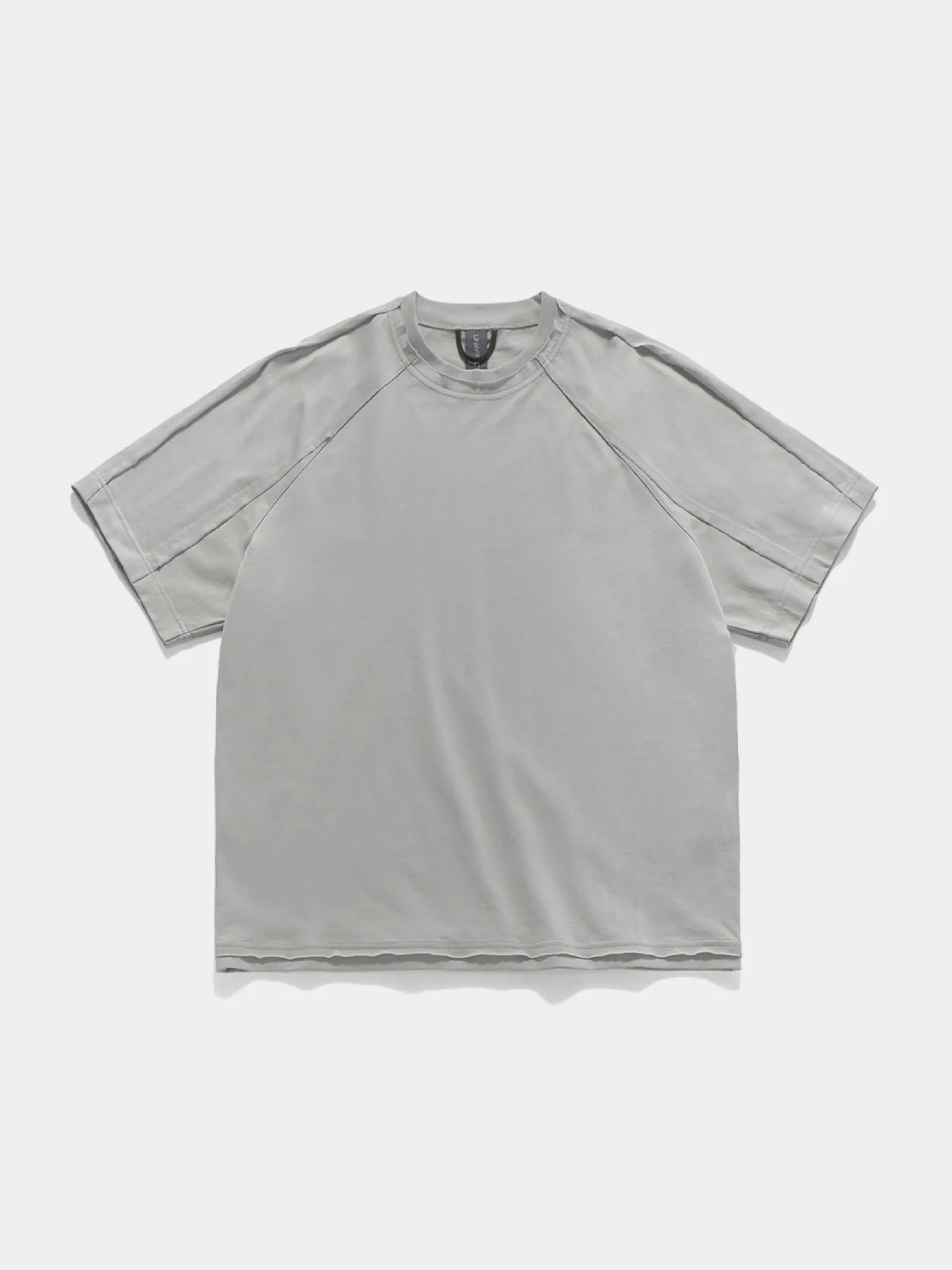 Футболка UNAFFECTED Raw Edge Cut Light Grey