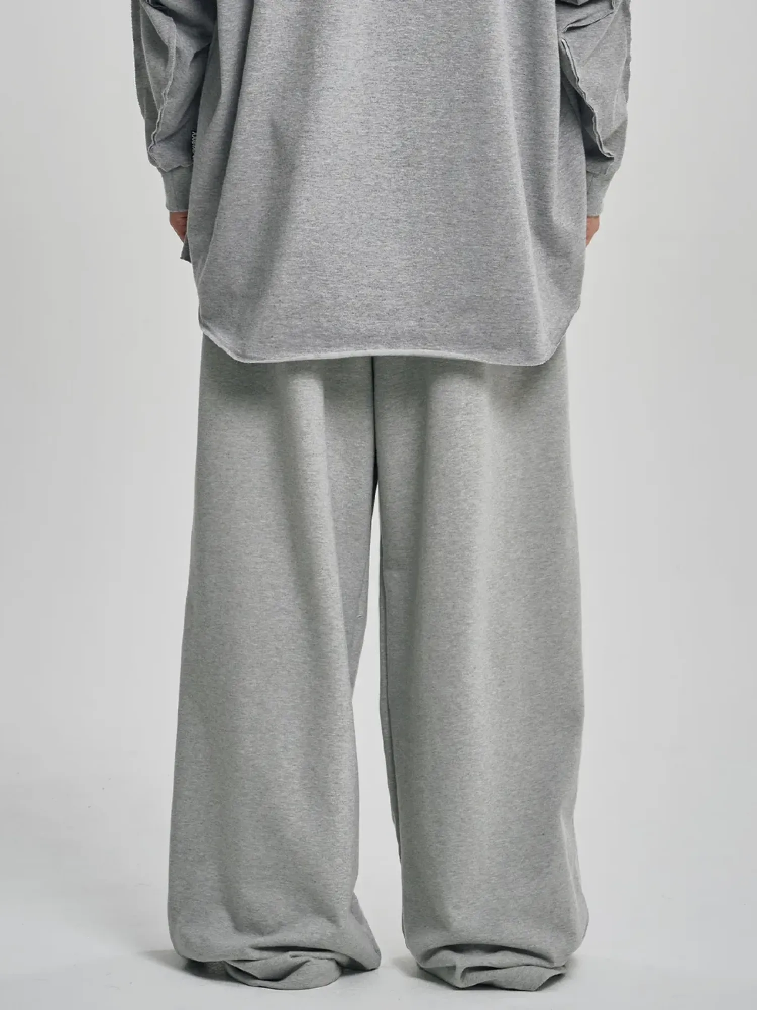 Брюки AJOBYAJO One Tuck Qulted Jersey Melange Grey
