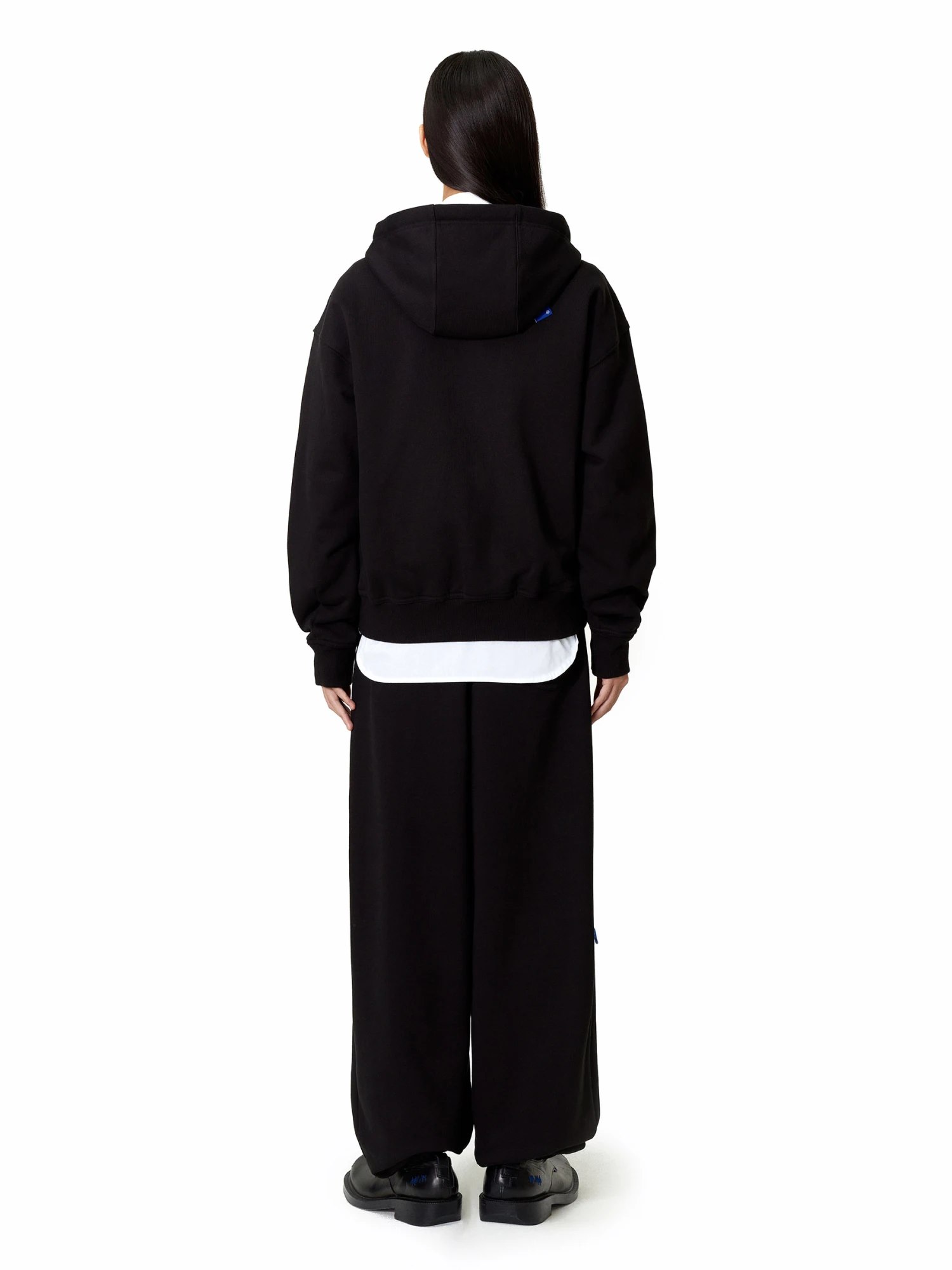 Зип-худи ADERERROR Sig; BL Tag 02 Black