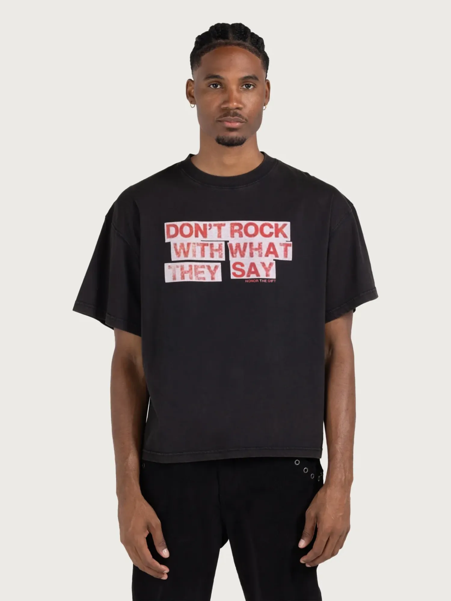 Футболка HONOR THE GIFT What They Say Black