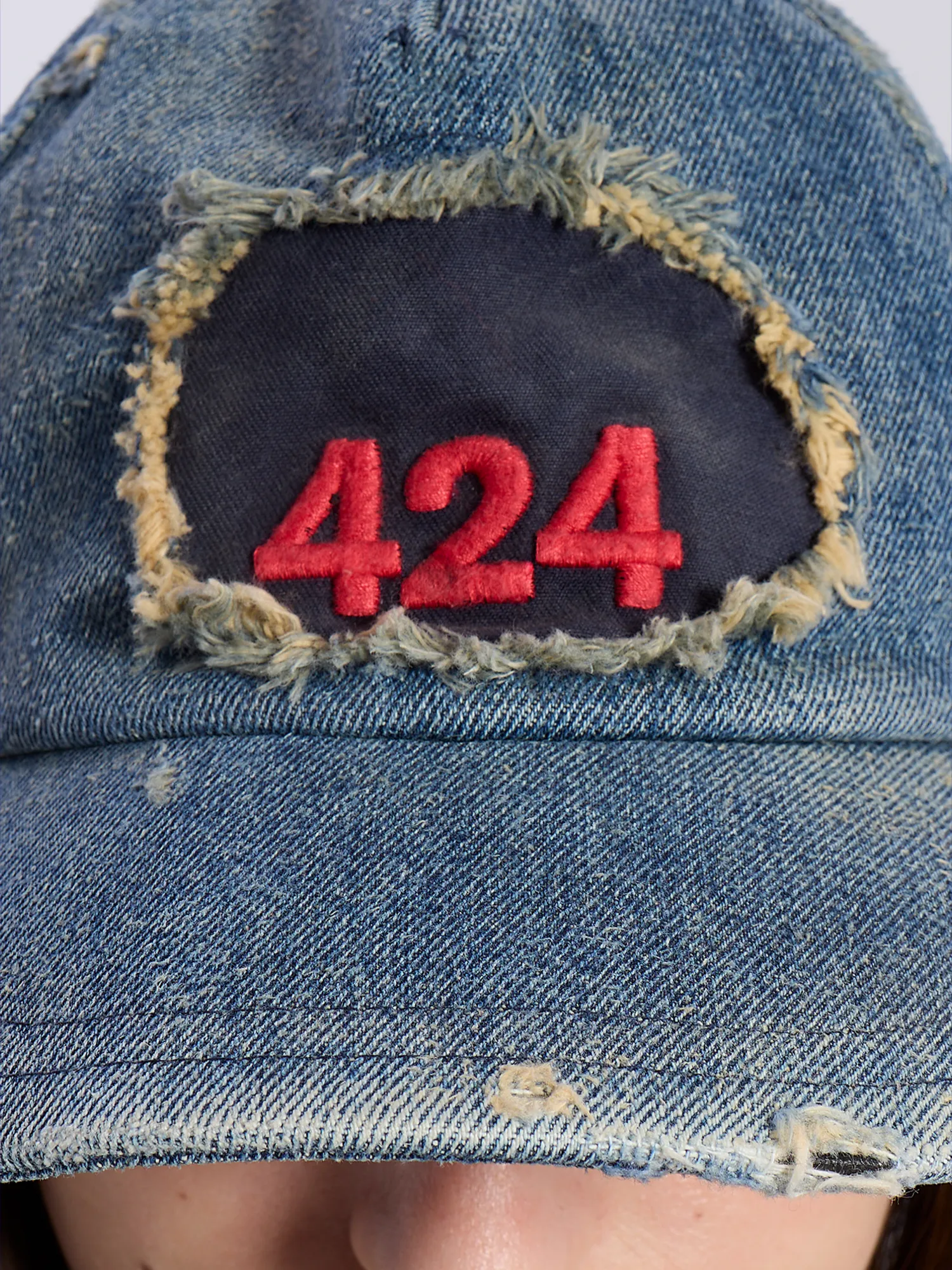 Кепка 424 Baseball Cap Washed Blue