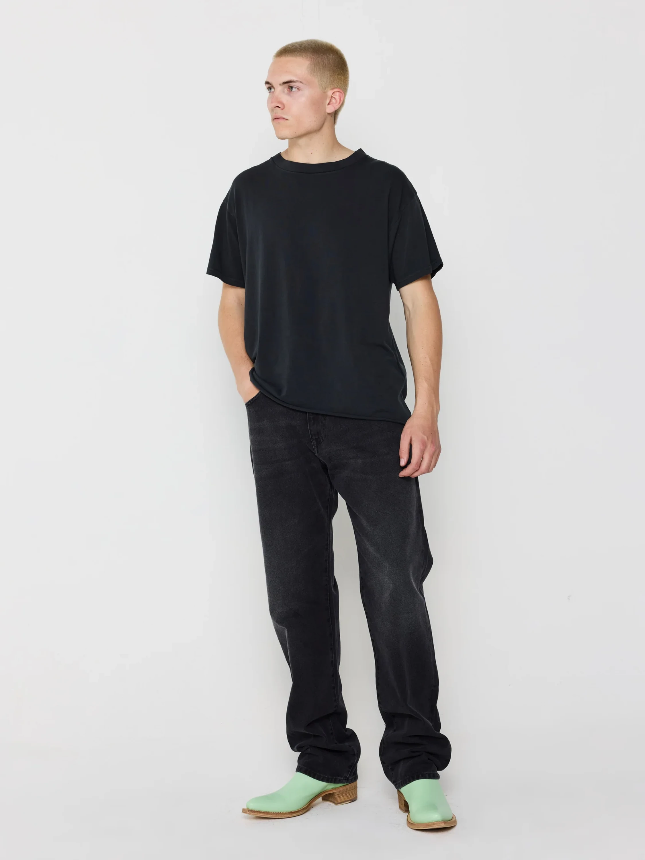 Джинсы 424 Denim Baggy Fit Skou Light Black