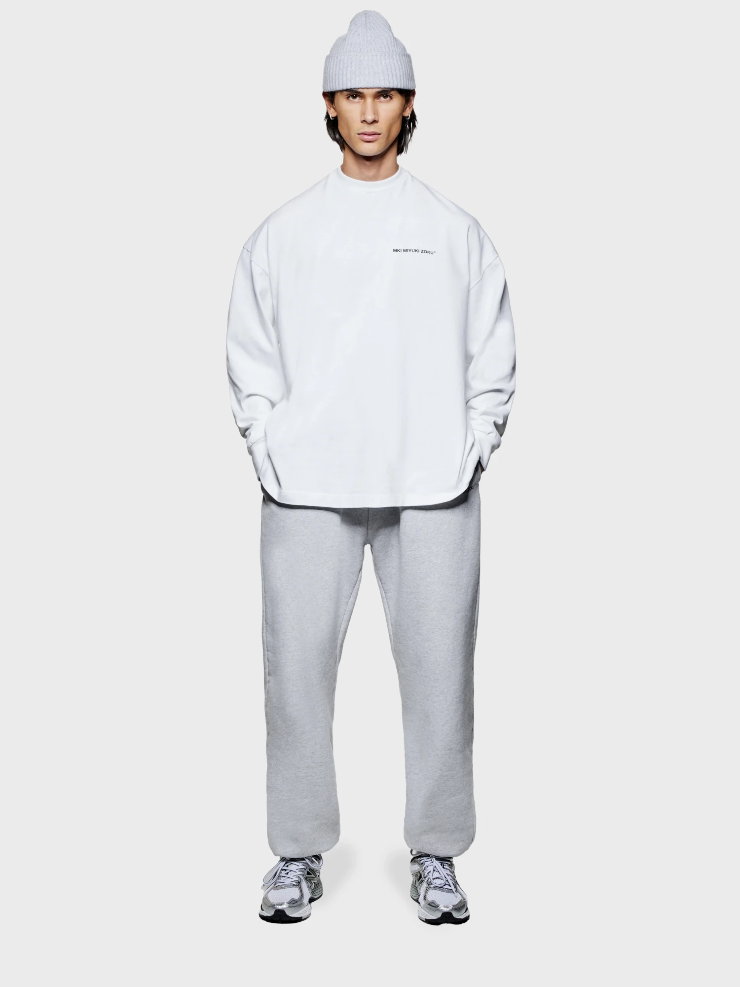 Лонгслив MKI MIYUKI ZOKU Uniform Long Sleeve White